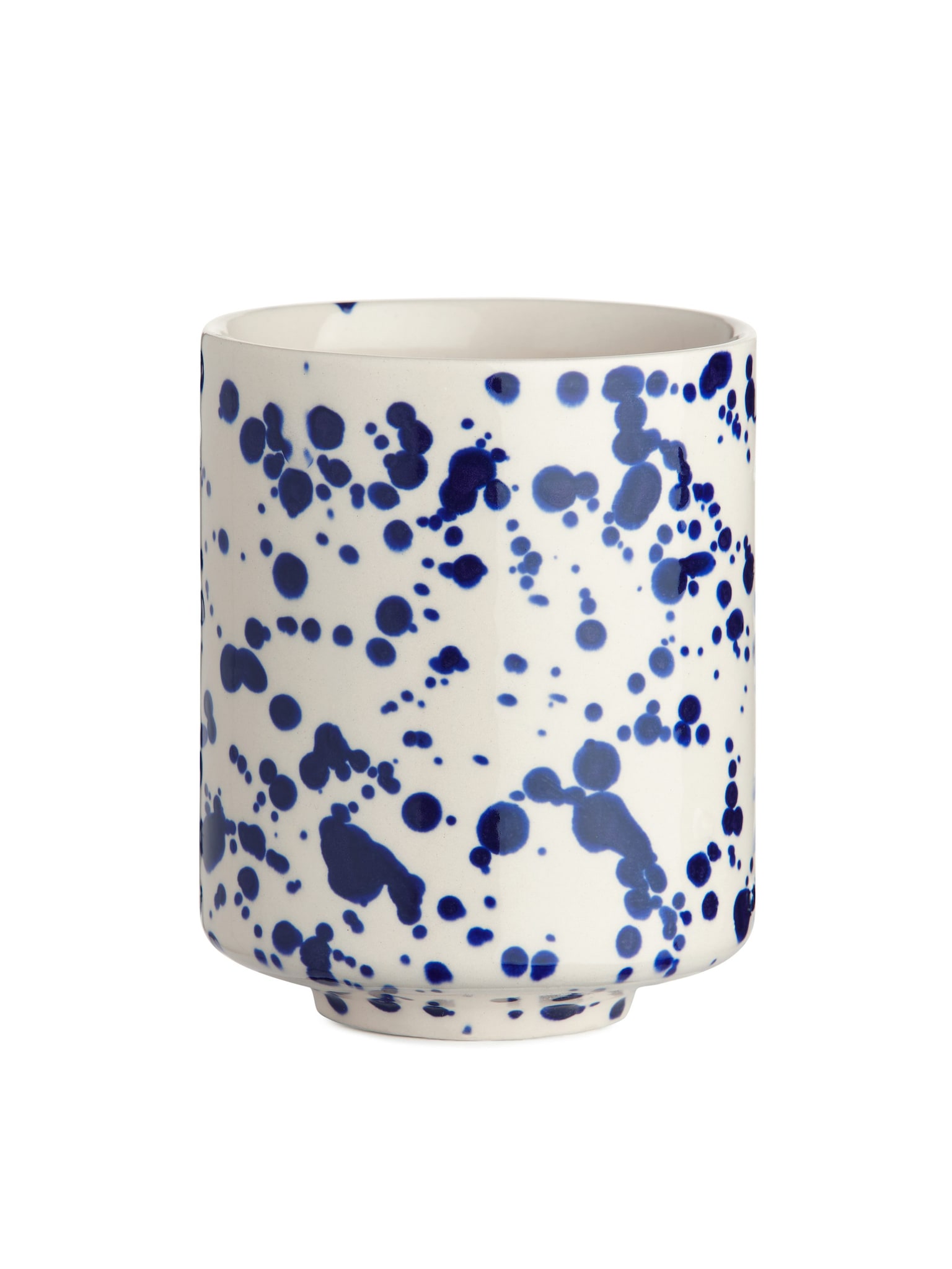Stoneware Cups Set of 2 - Blue Dots/White/Blue/White/Dark Blue/White/Blue/White/Blue/Pink/Off White - 2