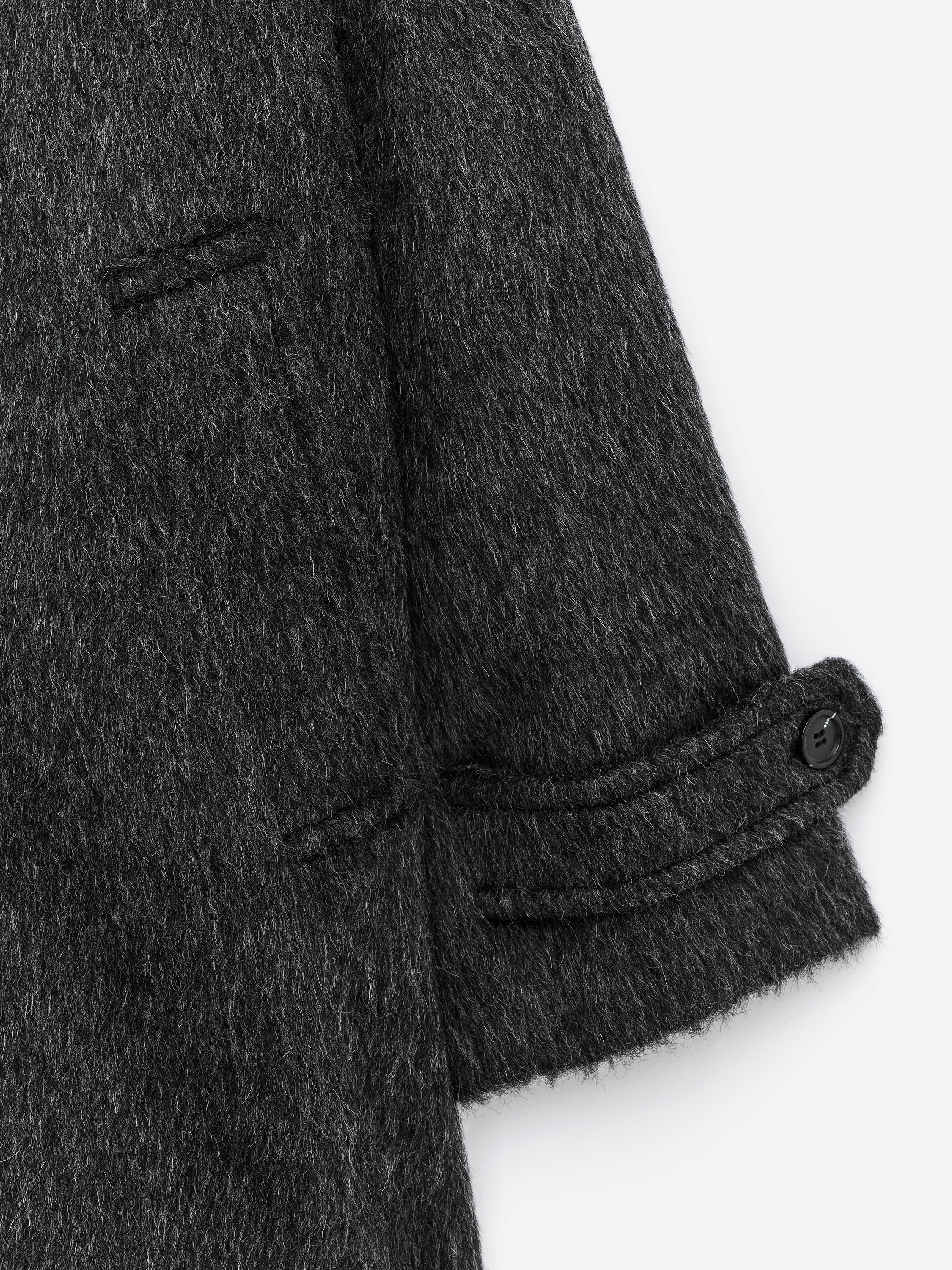 Wool-Alpaca Blend Coat - Black - Loose fit - Women - StillMedia/DescriptiveDetail - 3