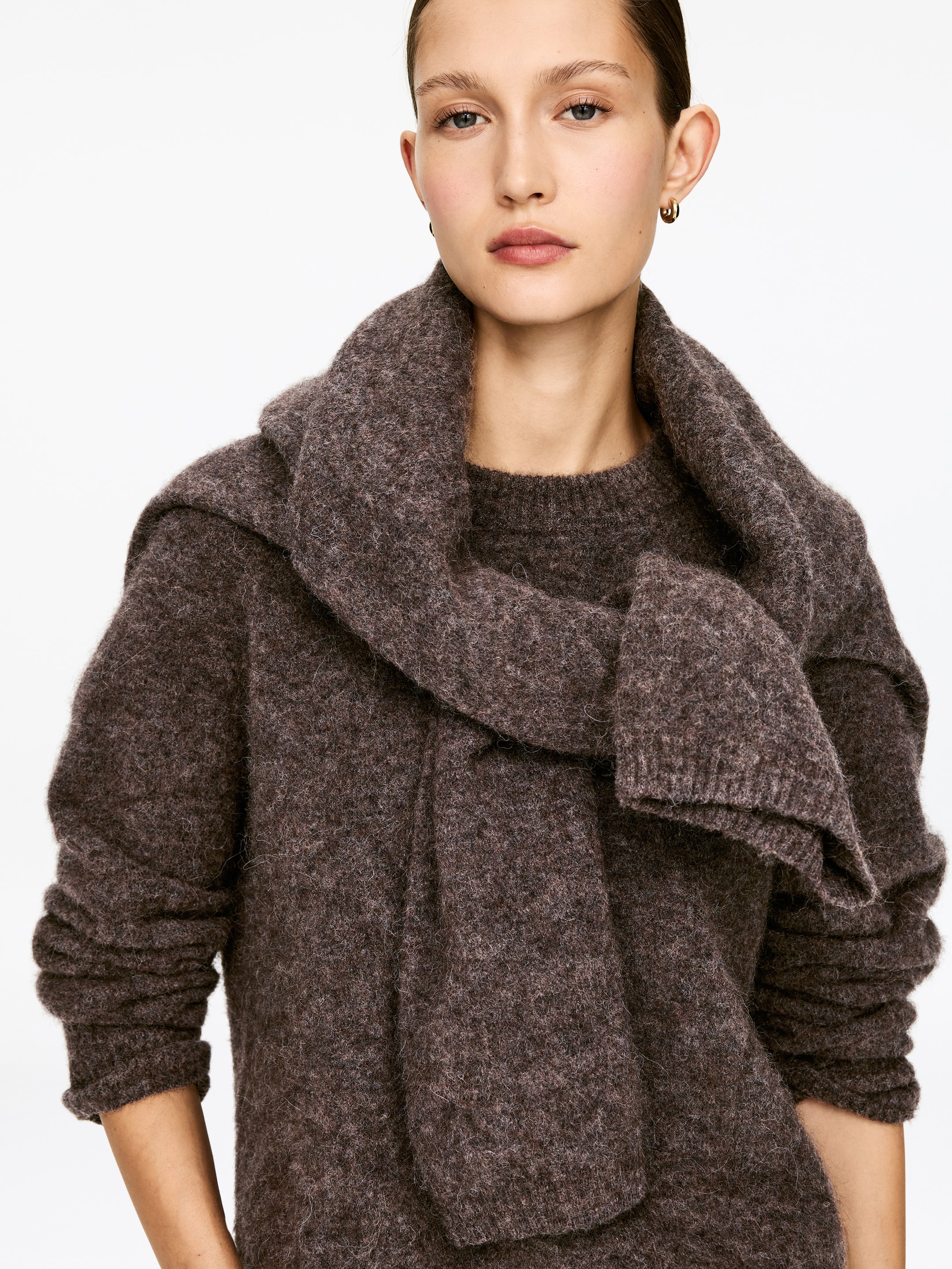 Grotere afbeelding bekijken: Trui van een alpacawolmix - Bruin - DAMES | H&M NL 4