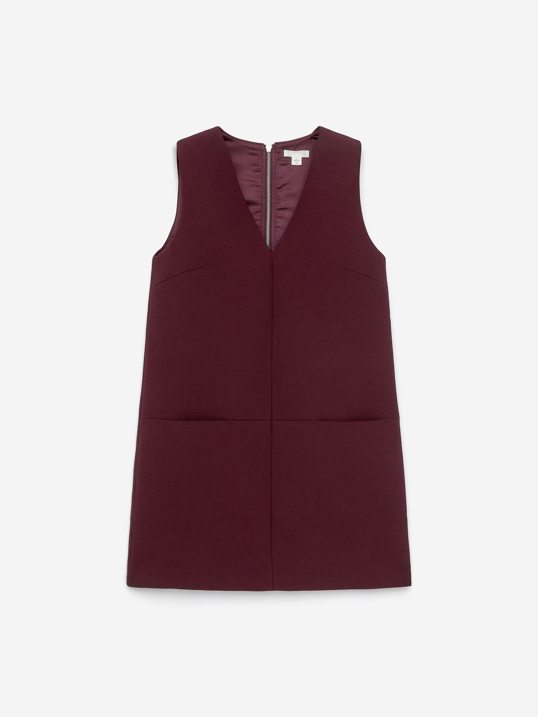 Wool-Blend Dress-Red-16492