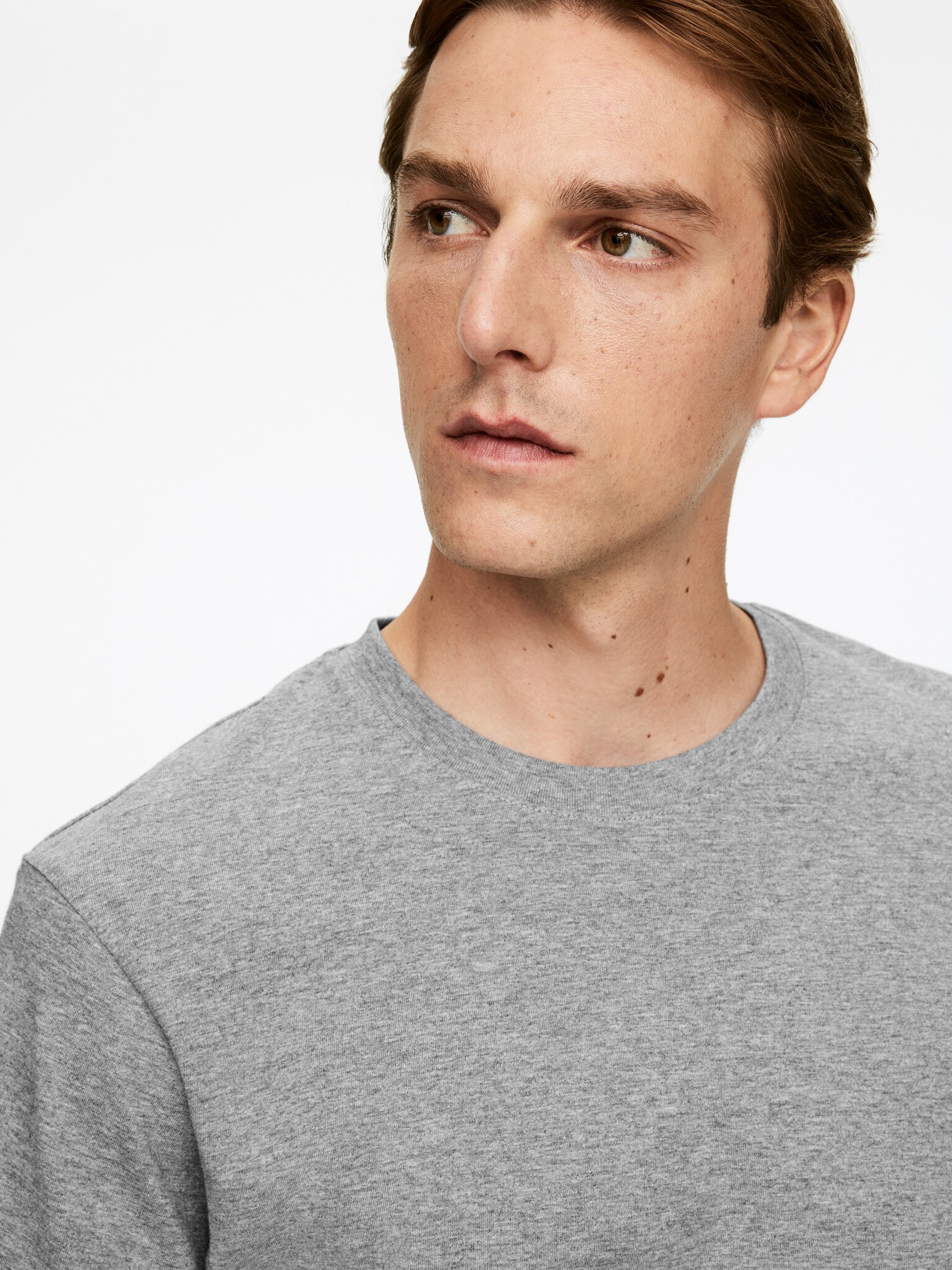 T-shirt classique 170 GSM - Gris chiné/Bleu poudré/Blanc/Noir/Bleu foncé - 3