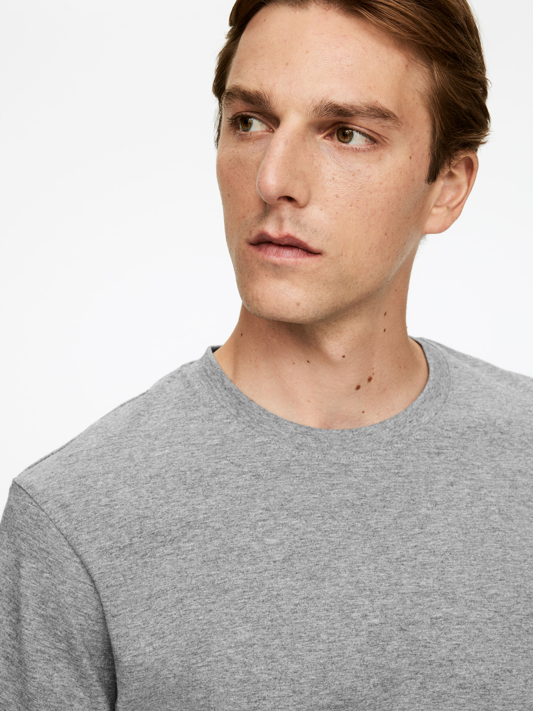 T-Shirt mit normaler Passform, 170 GSM - Graumeliert - Regular Fit - Herren - StillMedia/Lookbook - 45