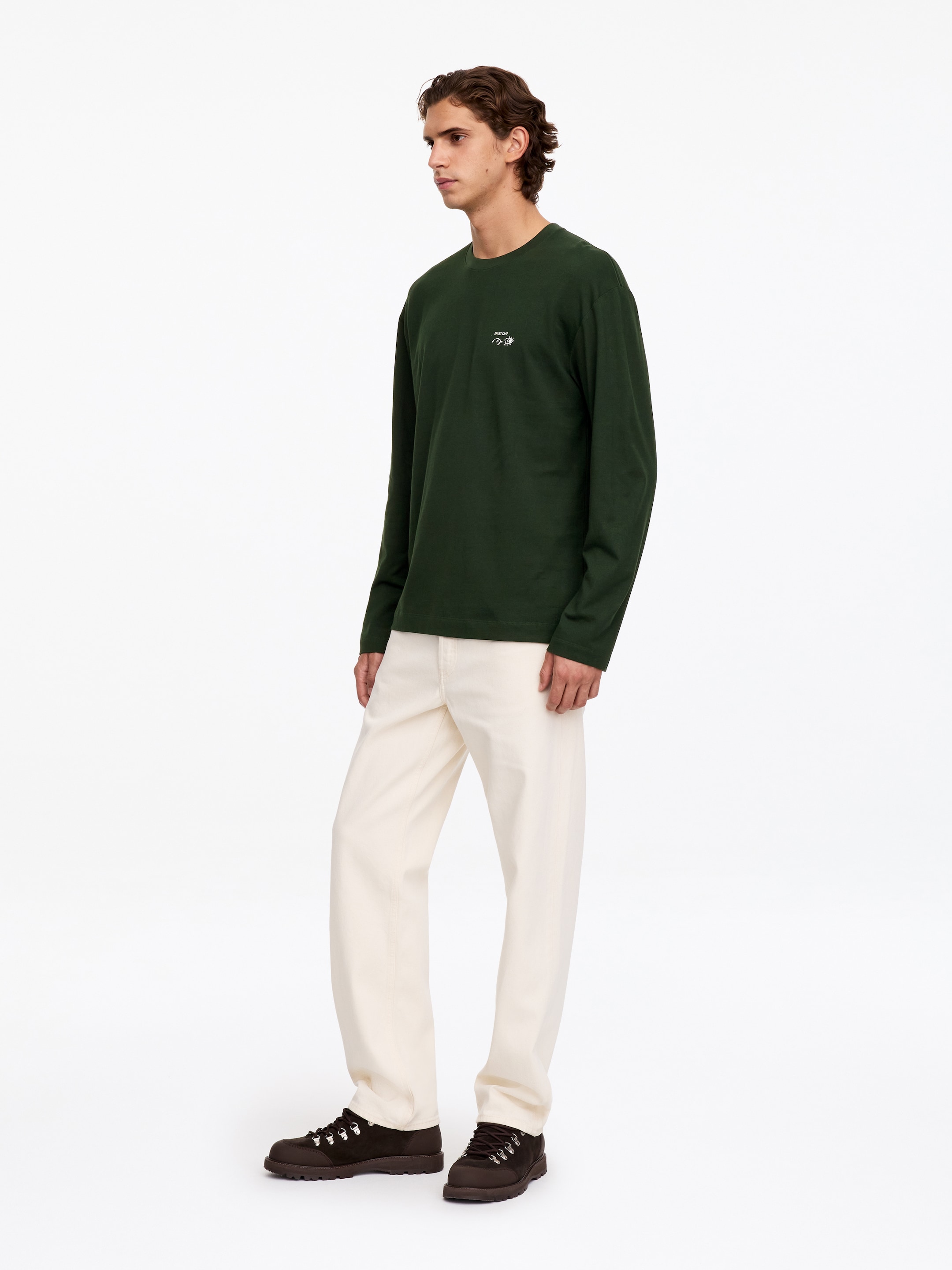 ARKET CAFÉ Langarmshirt - Dunkelgrün - Loose Fit - women - StillMedia/Lookbook - 14