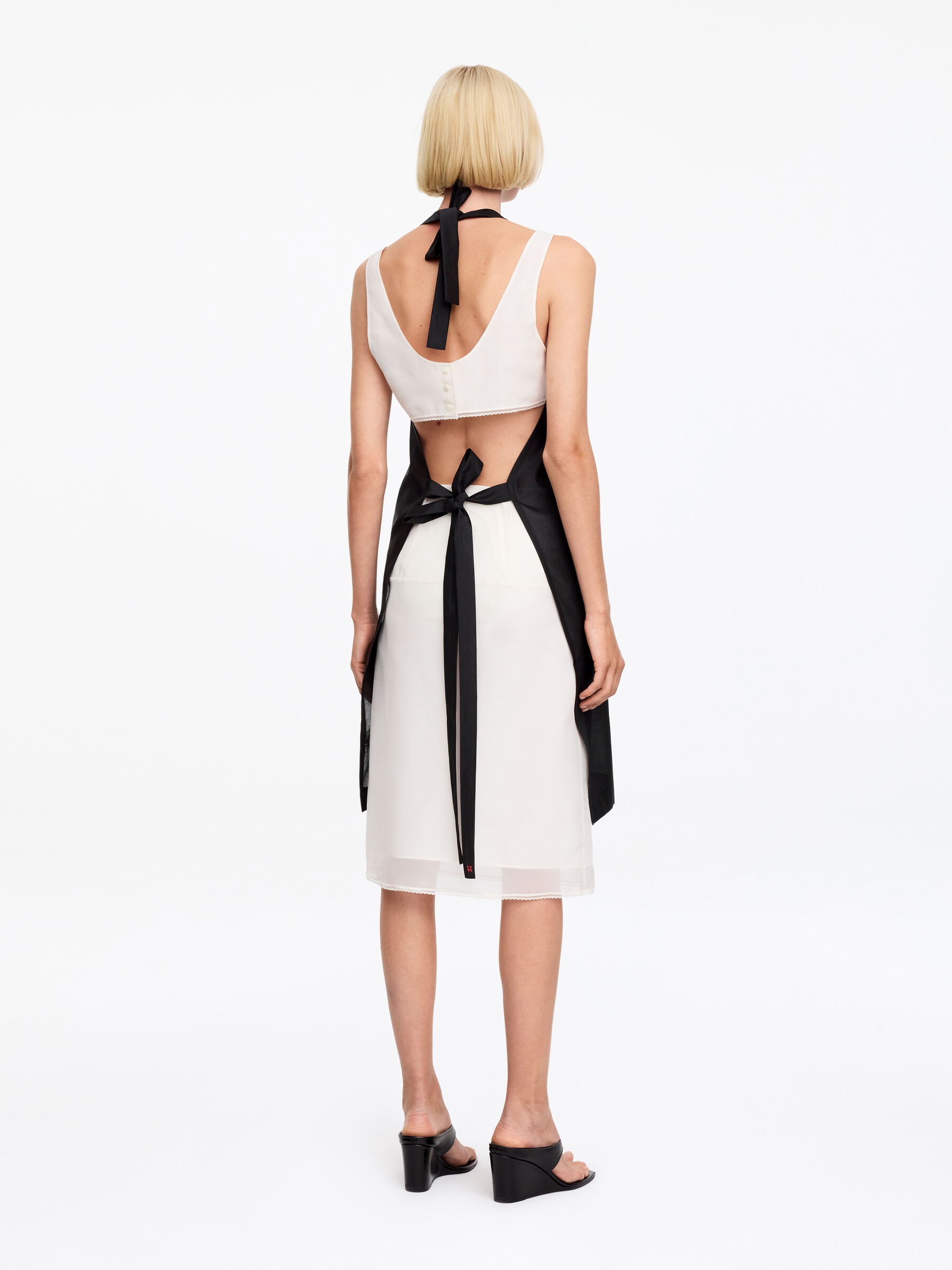 ARKET and Laila Gohar Monogram Apron - Dark Navy - Women - StillMedia/Lookbook - 6