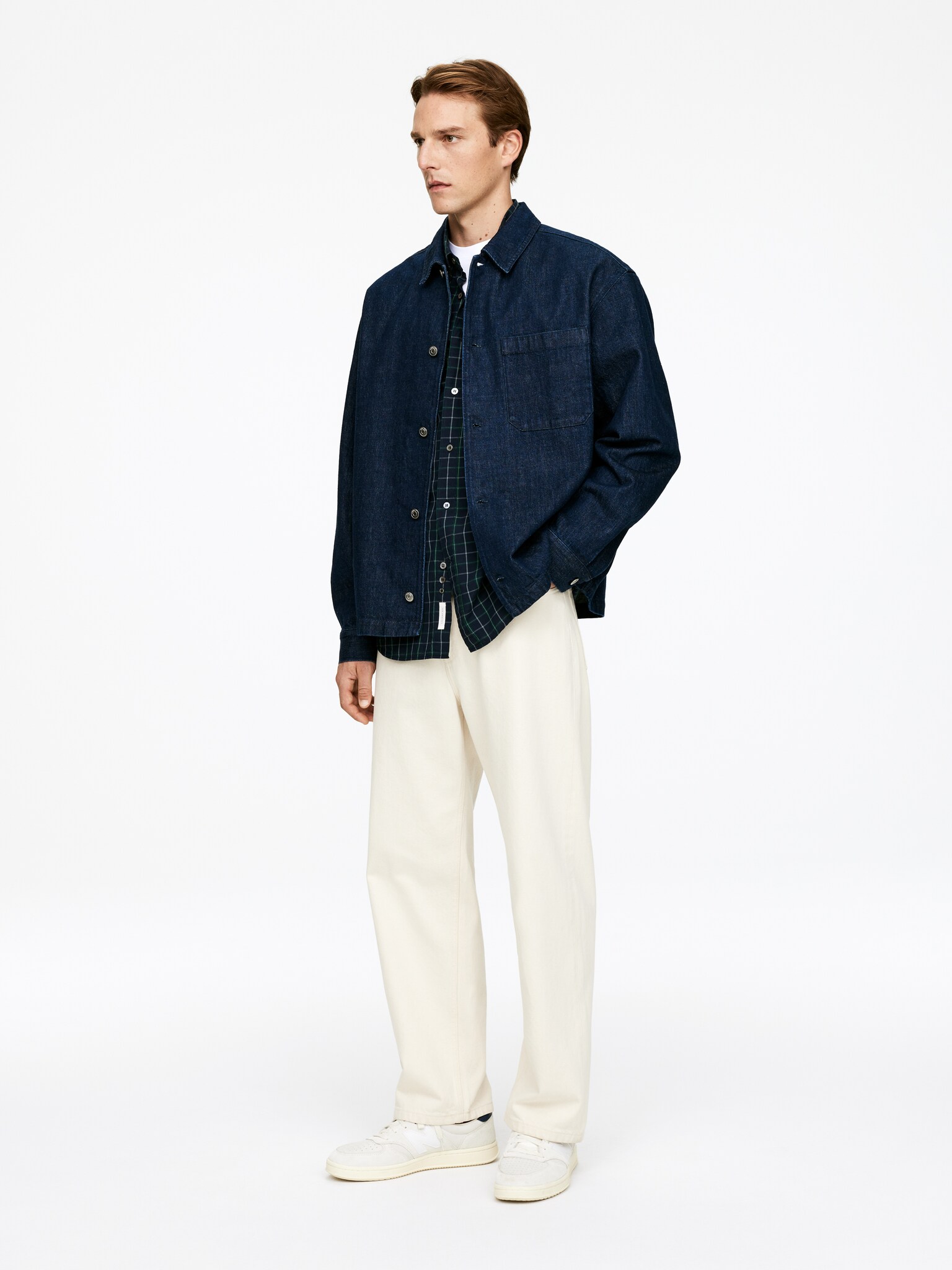 Surchemise en jean - Bleu foncé - 3