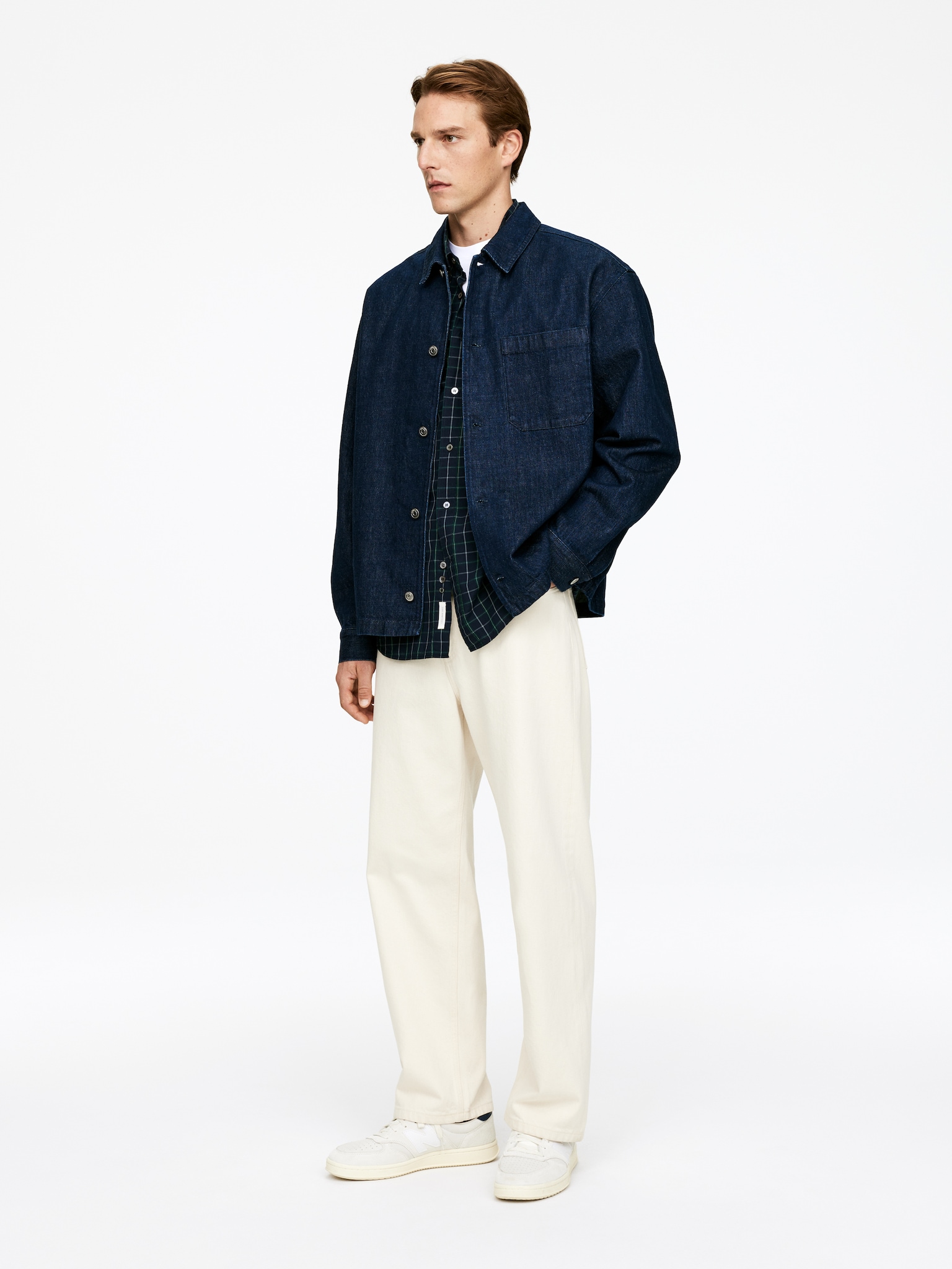 Surchemise en jean - Bleu foncé - 3