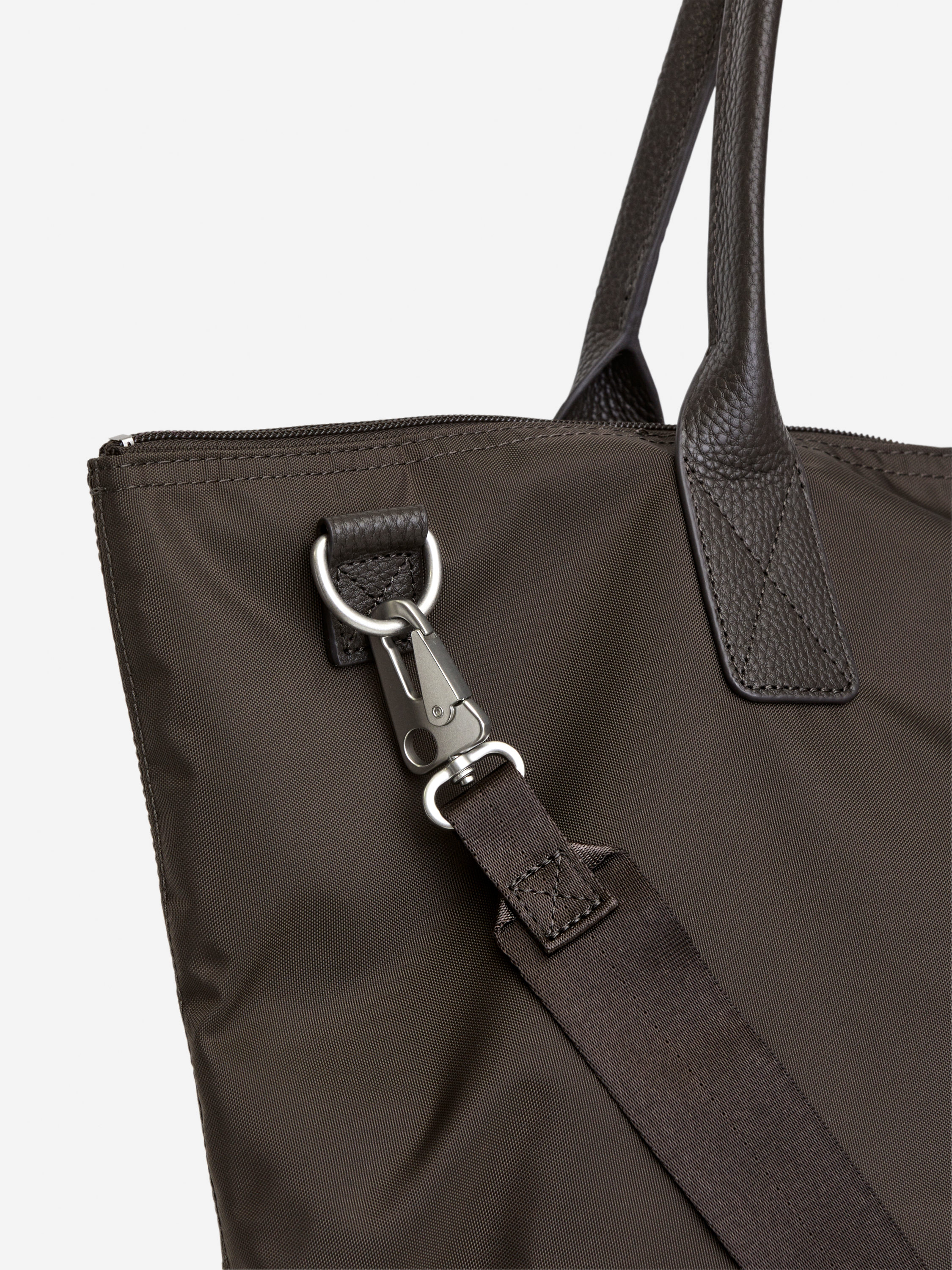 36-Hour Leather-Detailed Tote - Brown - Travel - StillMedia/DescriptiveDetail - 2