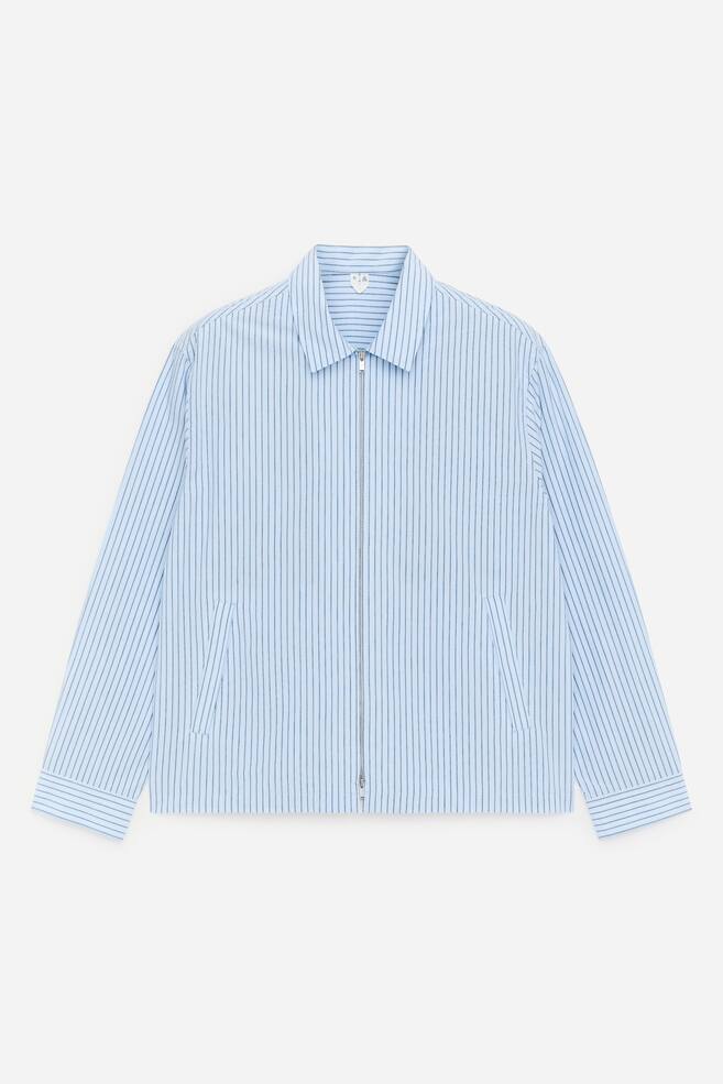 Poplin Drizzler Jacket - White/Striped/Beige/Checkered - 1
