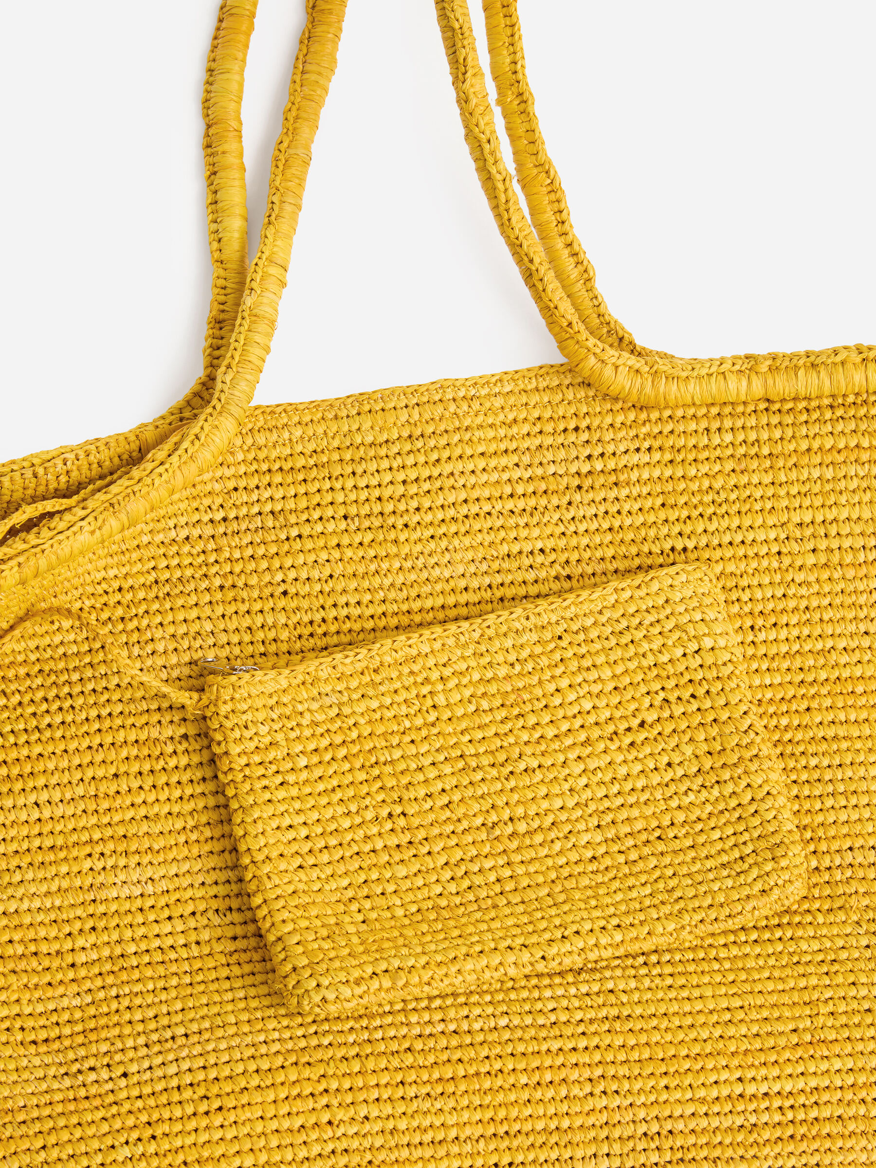 Raffia Tote Bag - Yellow - Women - StillMedia/DescriptiveDetail - 4