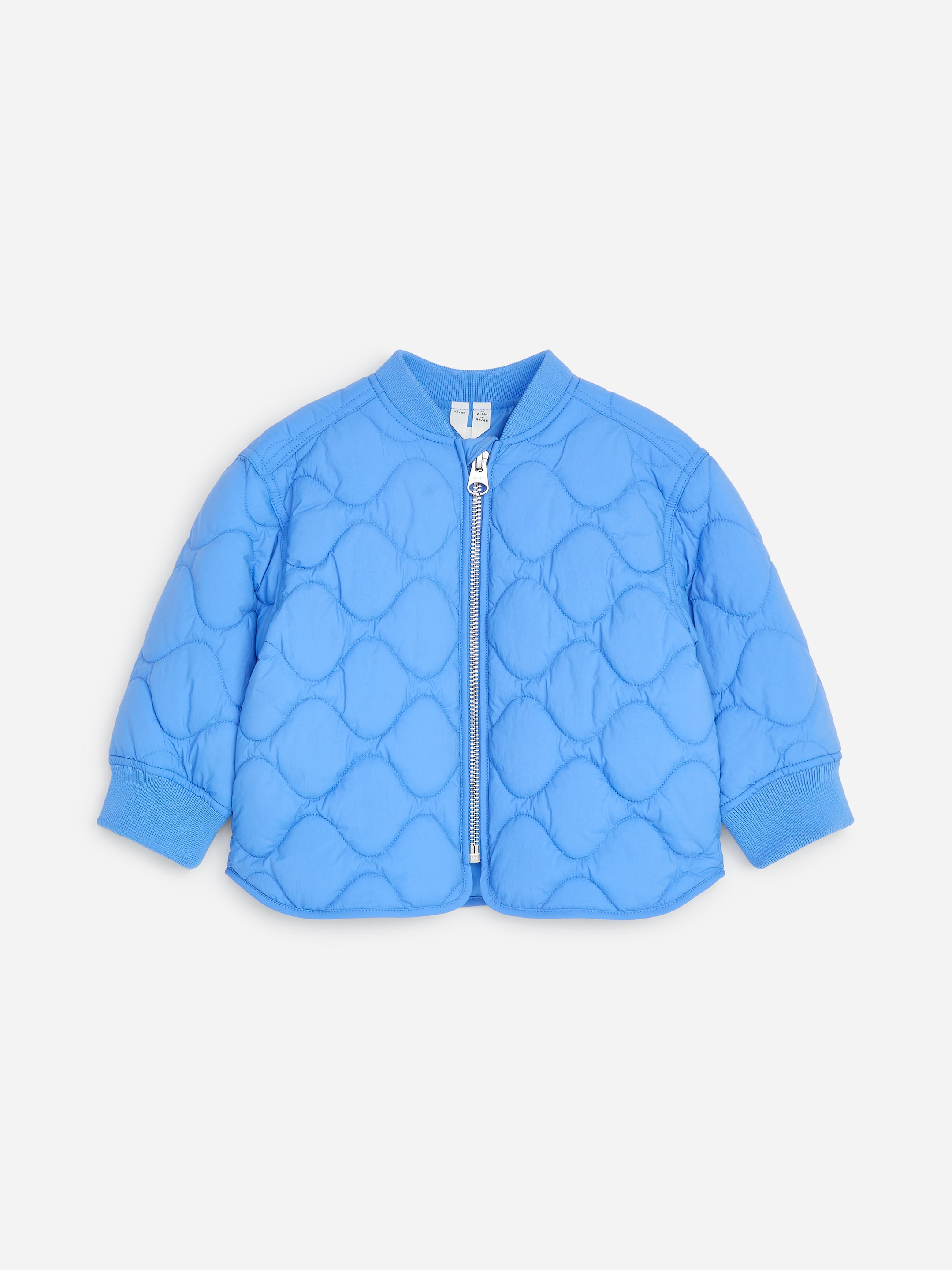 Quilted Jacket-Blue-20412