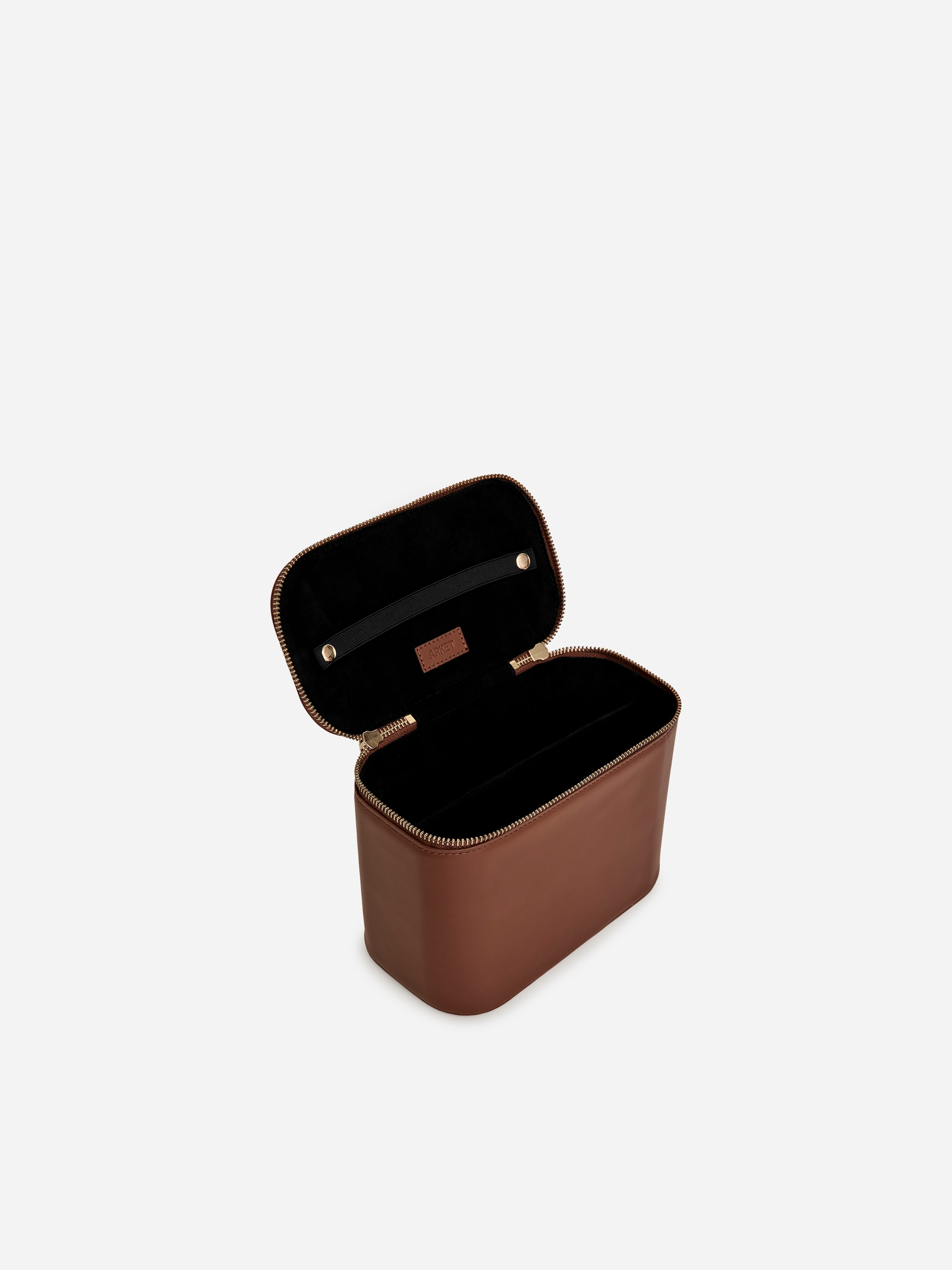 Kosmetiktasche aus Leder - Dunkelbeige - Damen - StillMedia/DescriptiveDetail - 2