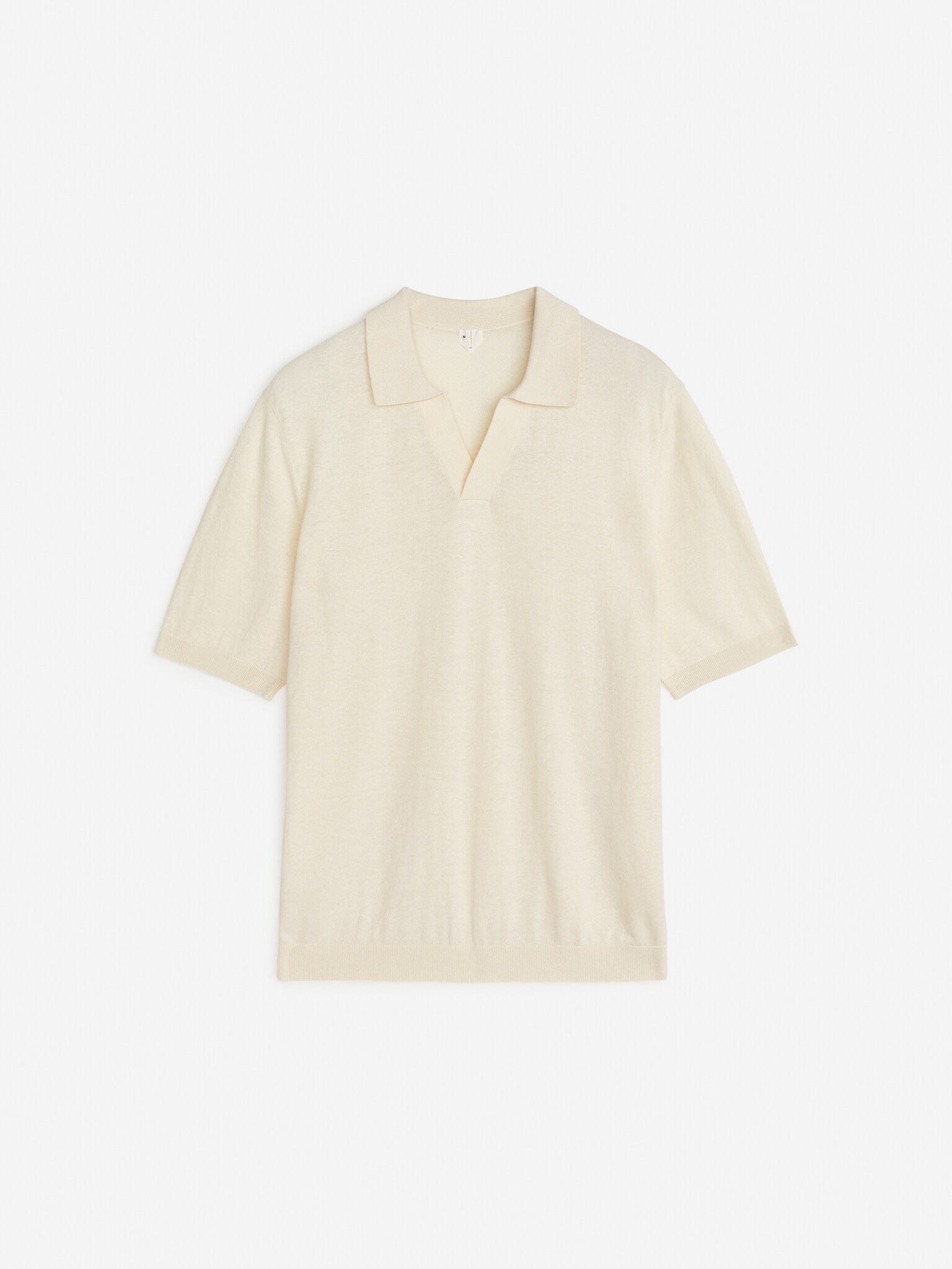 Polo en lin et coton - Blanc cassé/Taupe clair/Bleu foncé/Taupe/Bleu foncé/Bordeaux/Bleu foncé/Vert kaki - 1