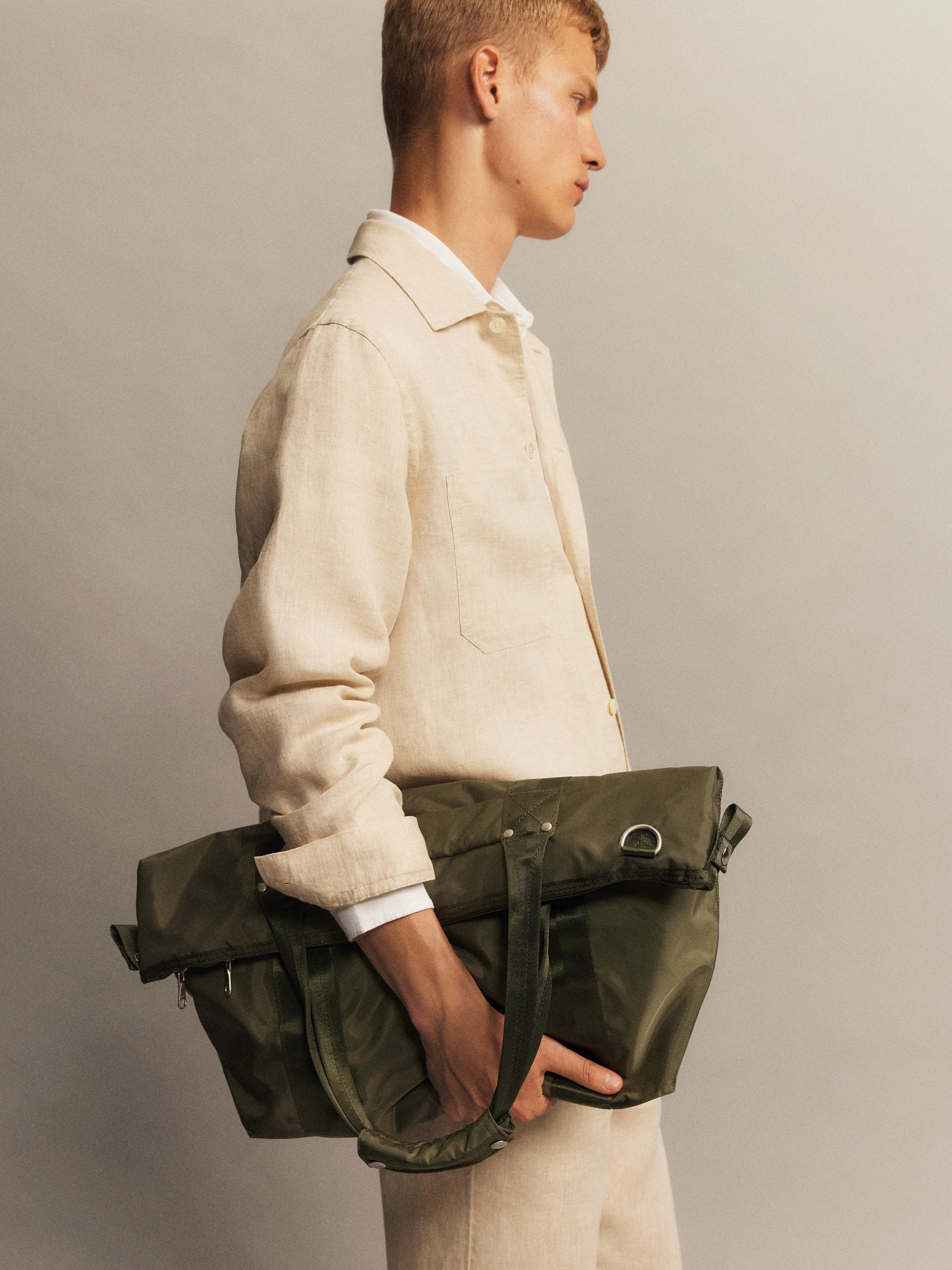 Lockeres Leinenhemd - Beige - Loose Fit - Men - StillMedia/Lookbook - 1