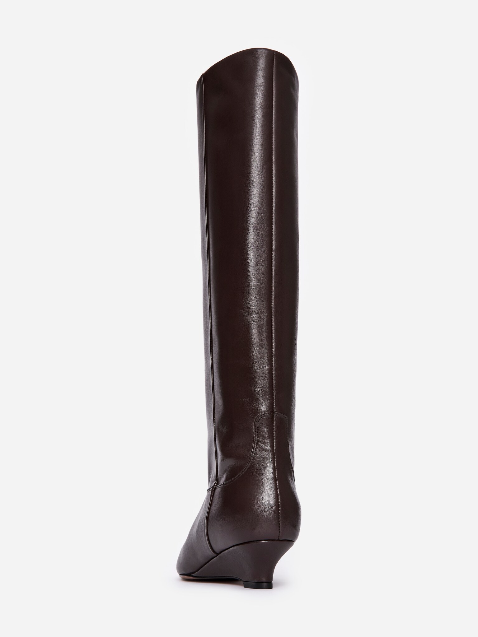 Leather Boots - Dark Brown - 5
