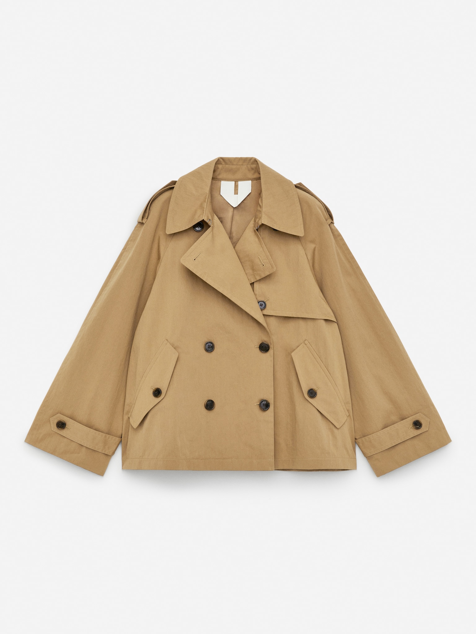 Kurze Trenchjacke - Beige - 2