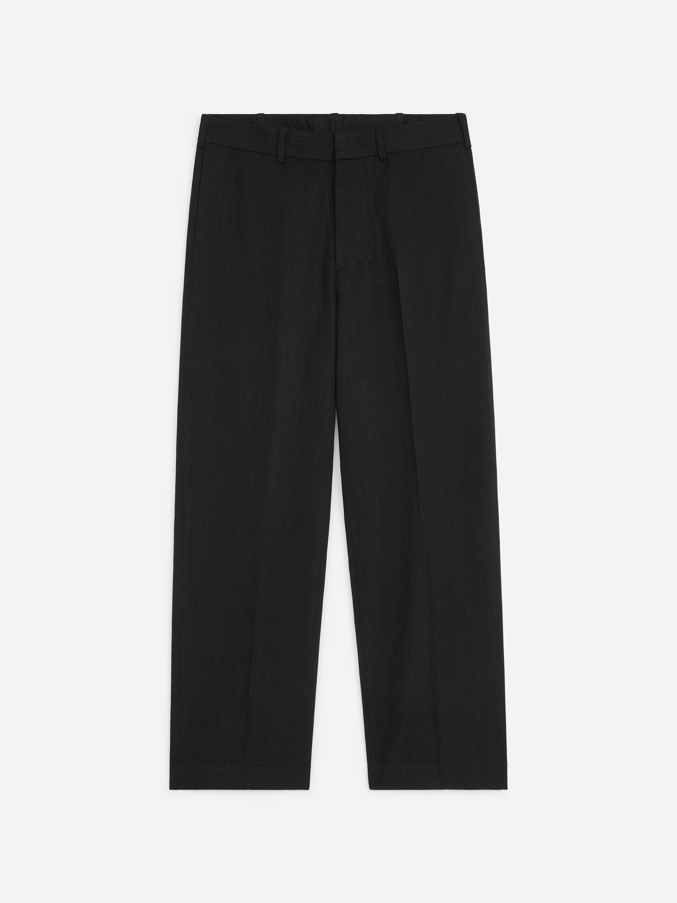 Loose Fit Wool Trousers - Charcoal - Loose fit - men - StillMedia/DescriptiveStillLife - 1