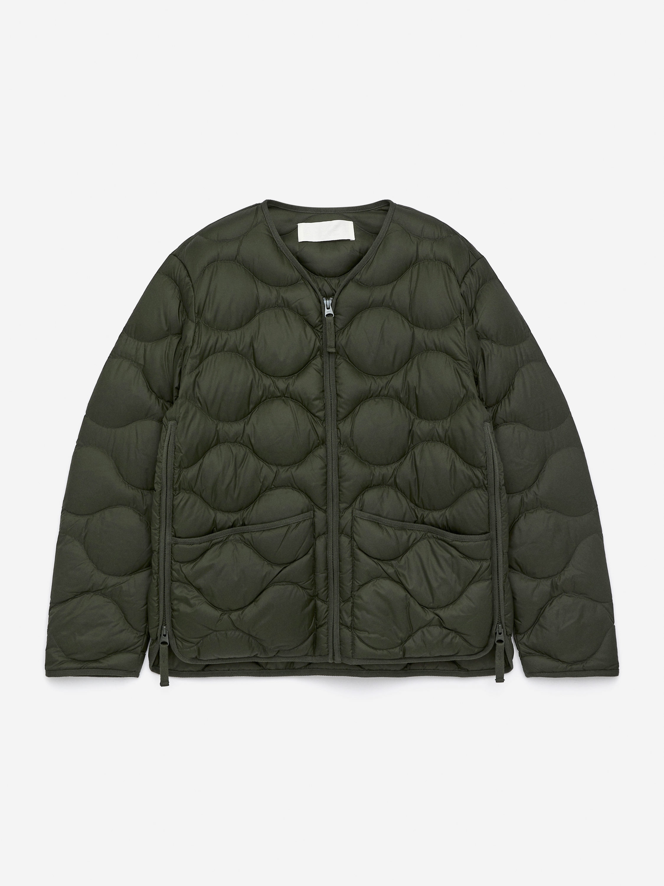 2-in-1 Upcycled Down Liner Jacket - Dark Green - Regular fit - Women - StillMedia/DescriptiveStillLife - 2
