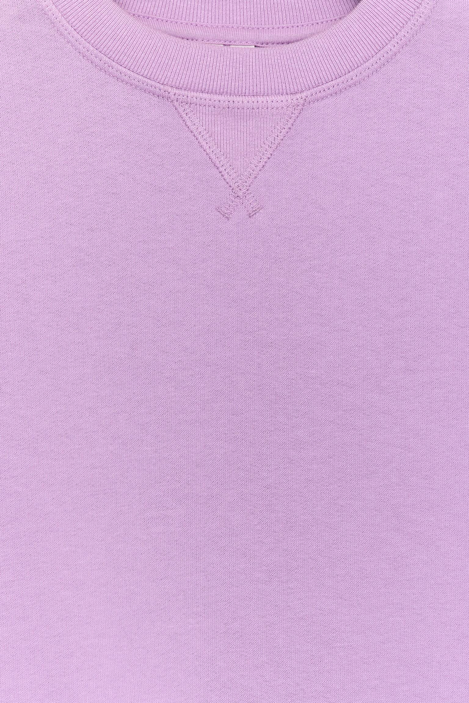 French Terry sweatshirt - Orgona/Pink/Zöld/Bordó/Sötétzöld/Narancssárga/Rózsaszín orgona/Szürke melange/Sötétkék/Égszínkék/Bogyó - 2