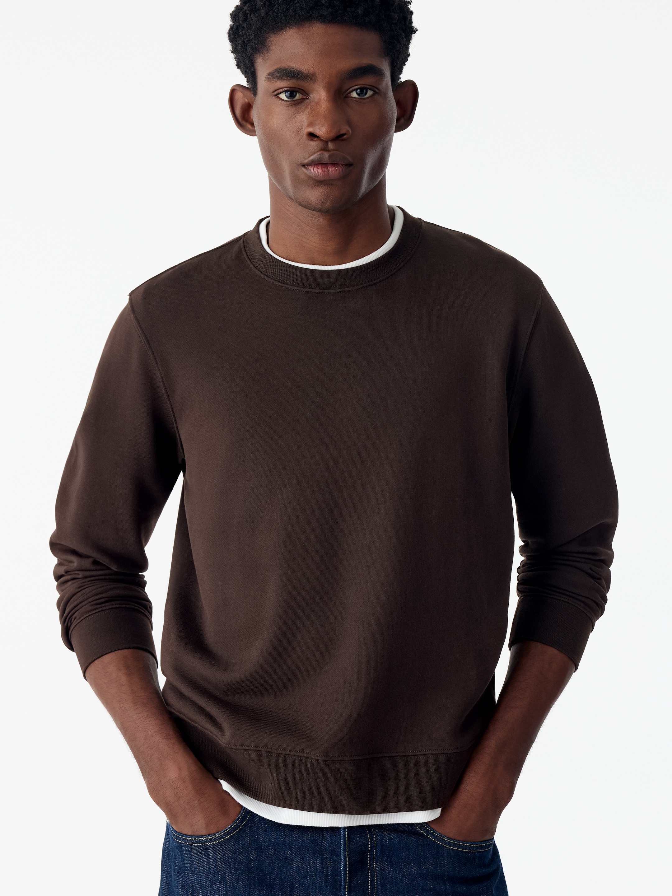 Mittelschweres Sweatshirt - Braun - Regular Fit - men - StillMedia/Lookbook - 2