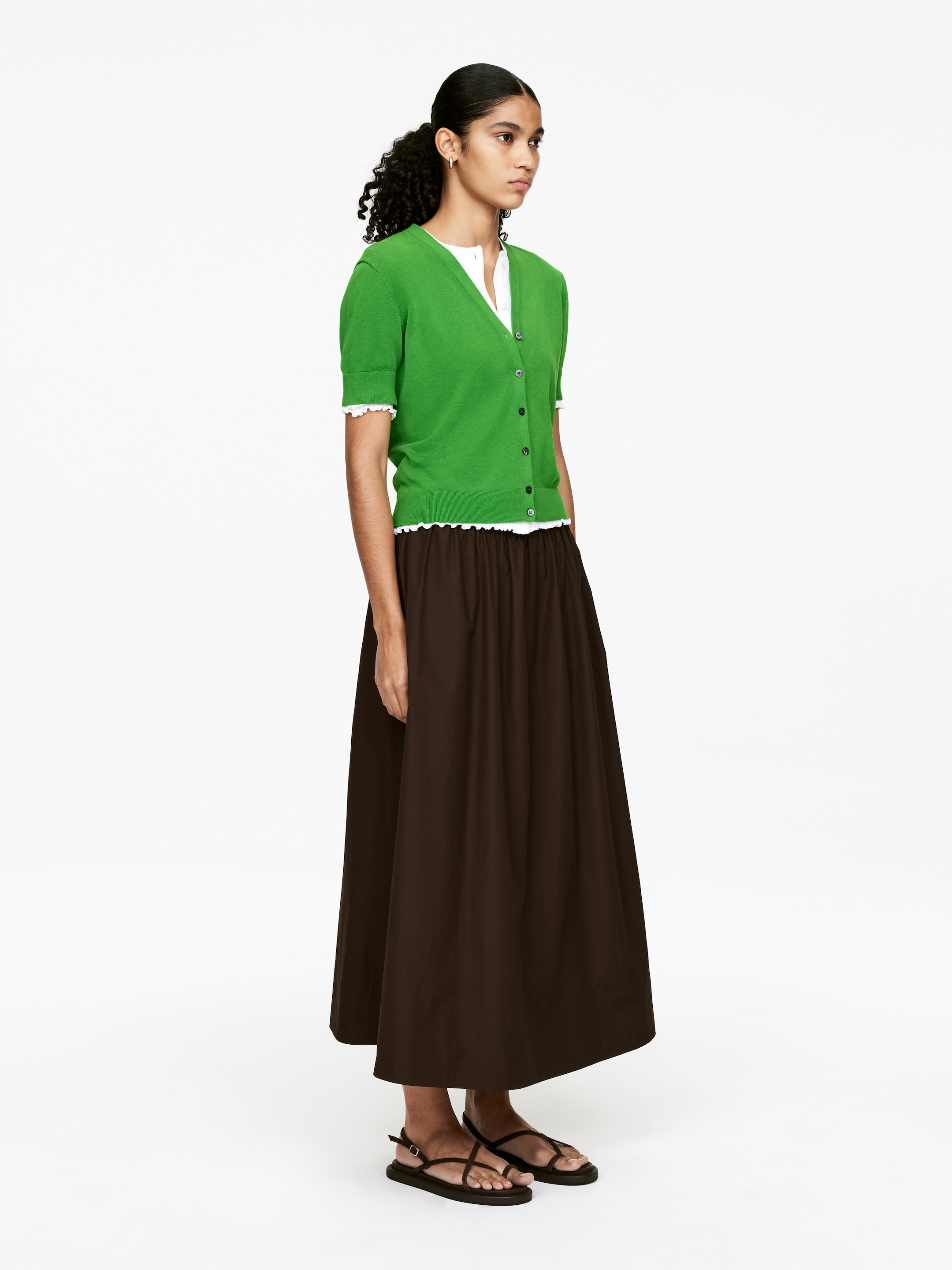 Agrandir l'image: Cardigan à manches courtes - Vert - FEMME | H&M FR 2