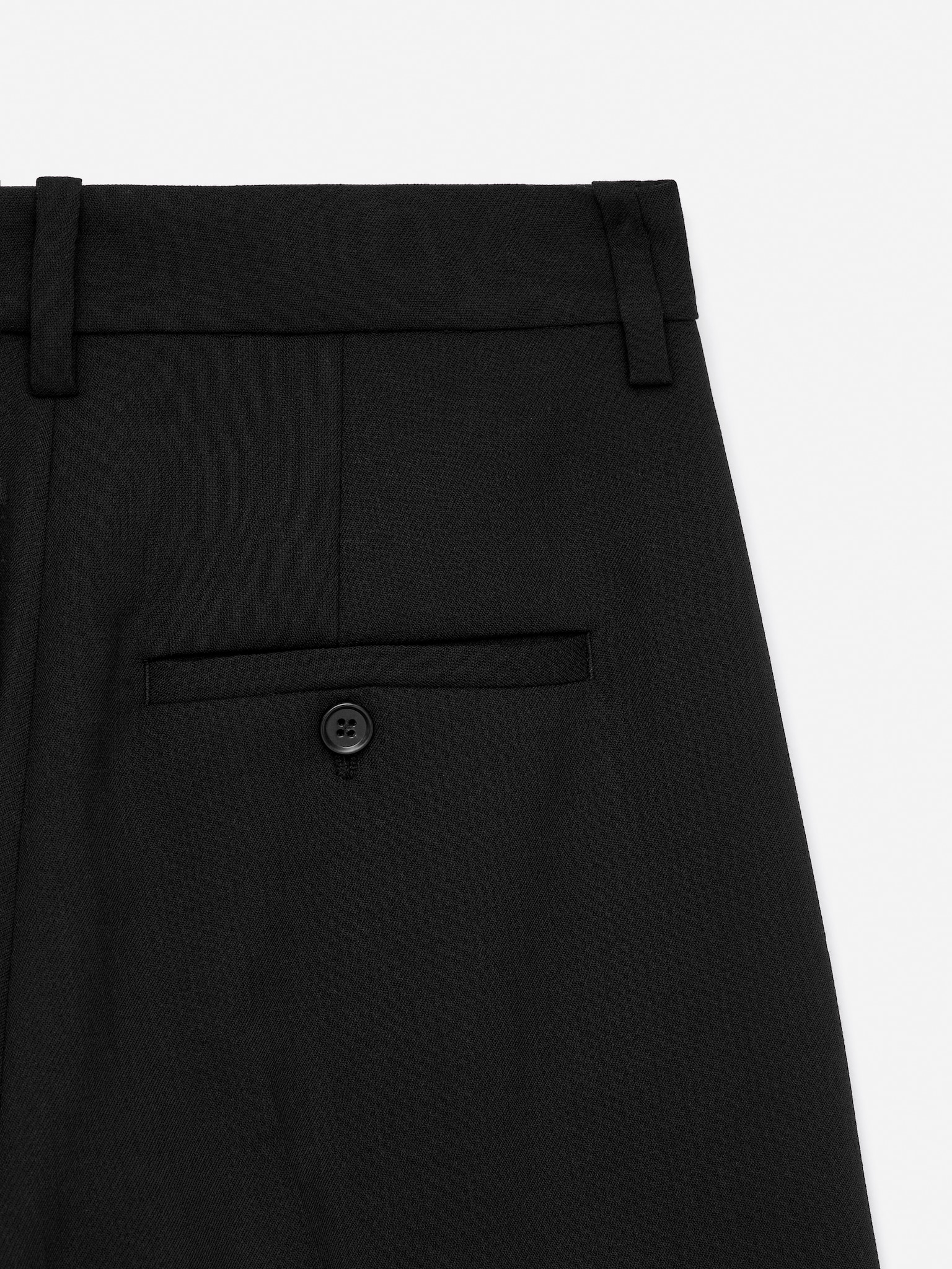 Press Crease Trousers - Black/Burgundy - 2