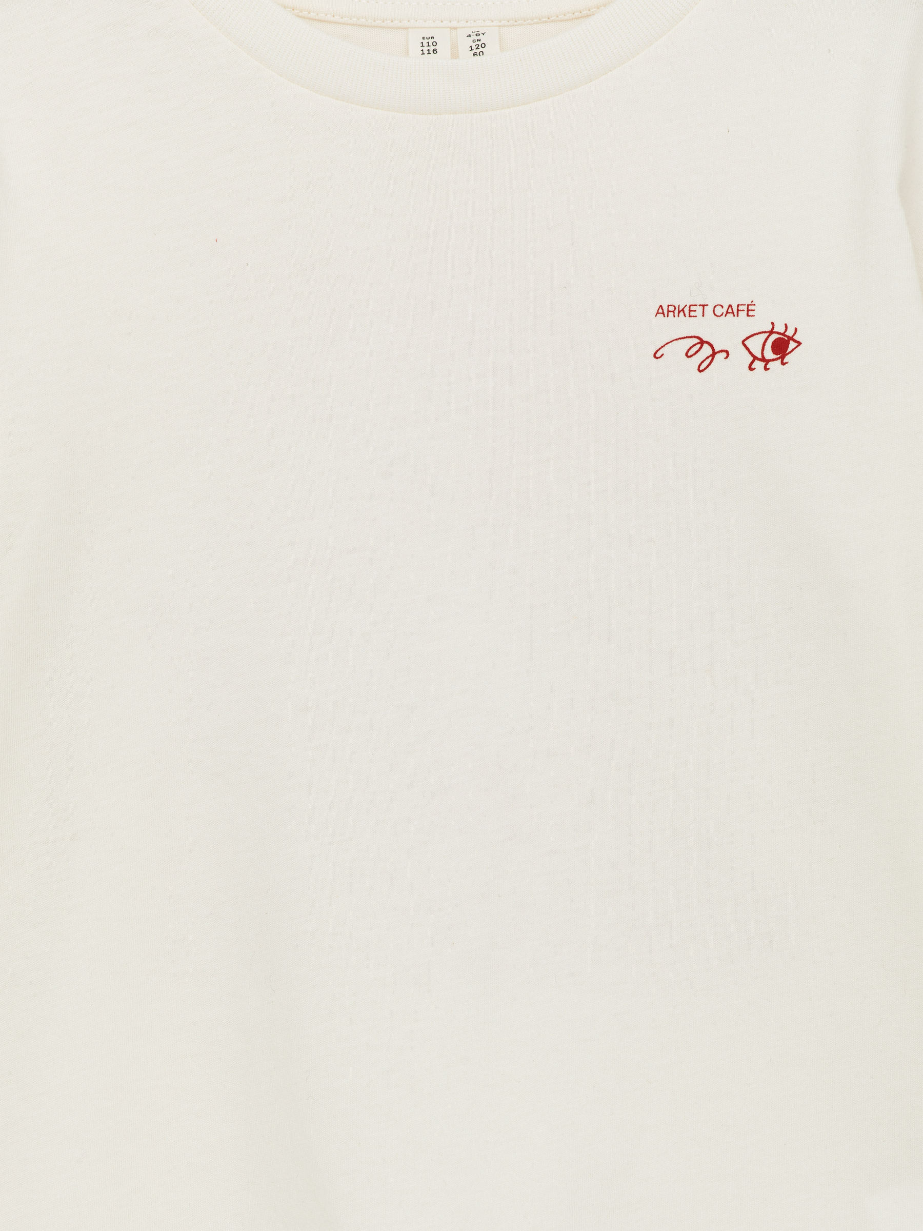 ARKET CAFÉ Langarmshirt - Cremeweiß/Rot - Regular Fit - Café - StillMedia/DescriptiveDetail - 2