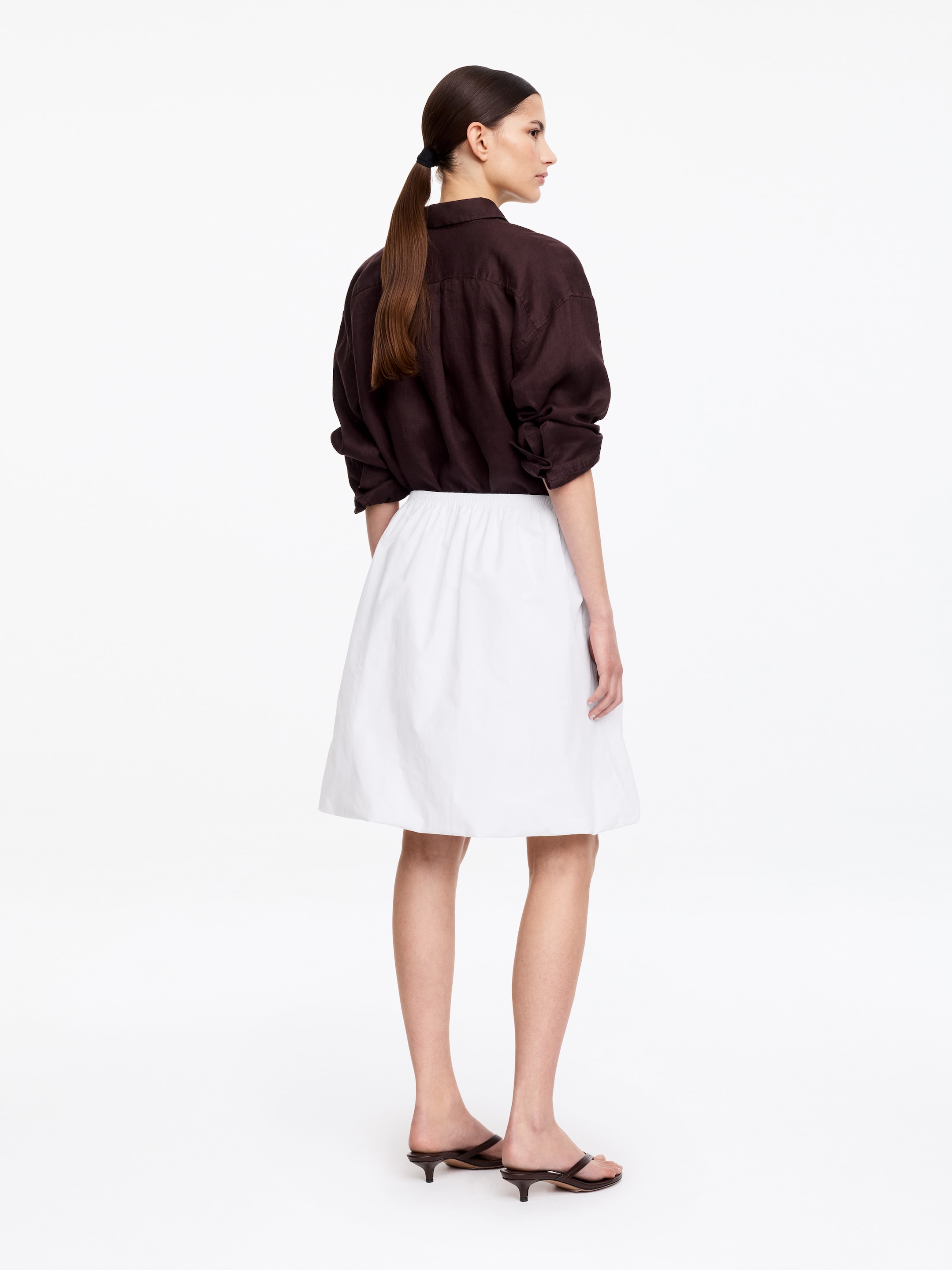 Jupe bouffante en taffetas - Blanc - Regular fit - Femme - StillMedia/Lookbook - 2