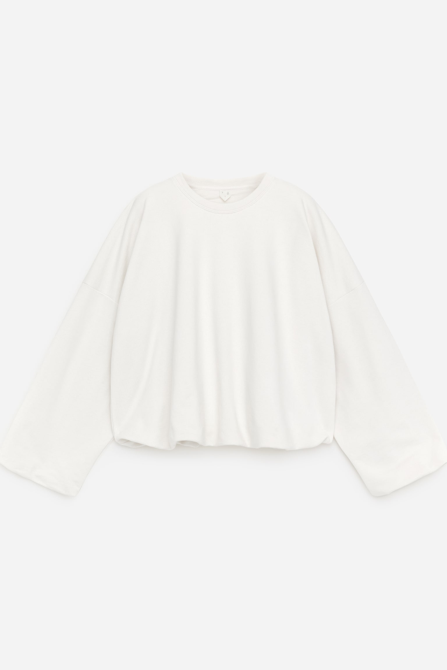 Sweat bouffant - Blanc cassé/Noir/Marron - 2