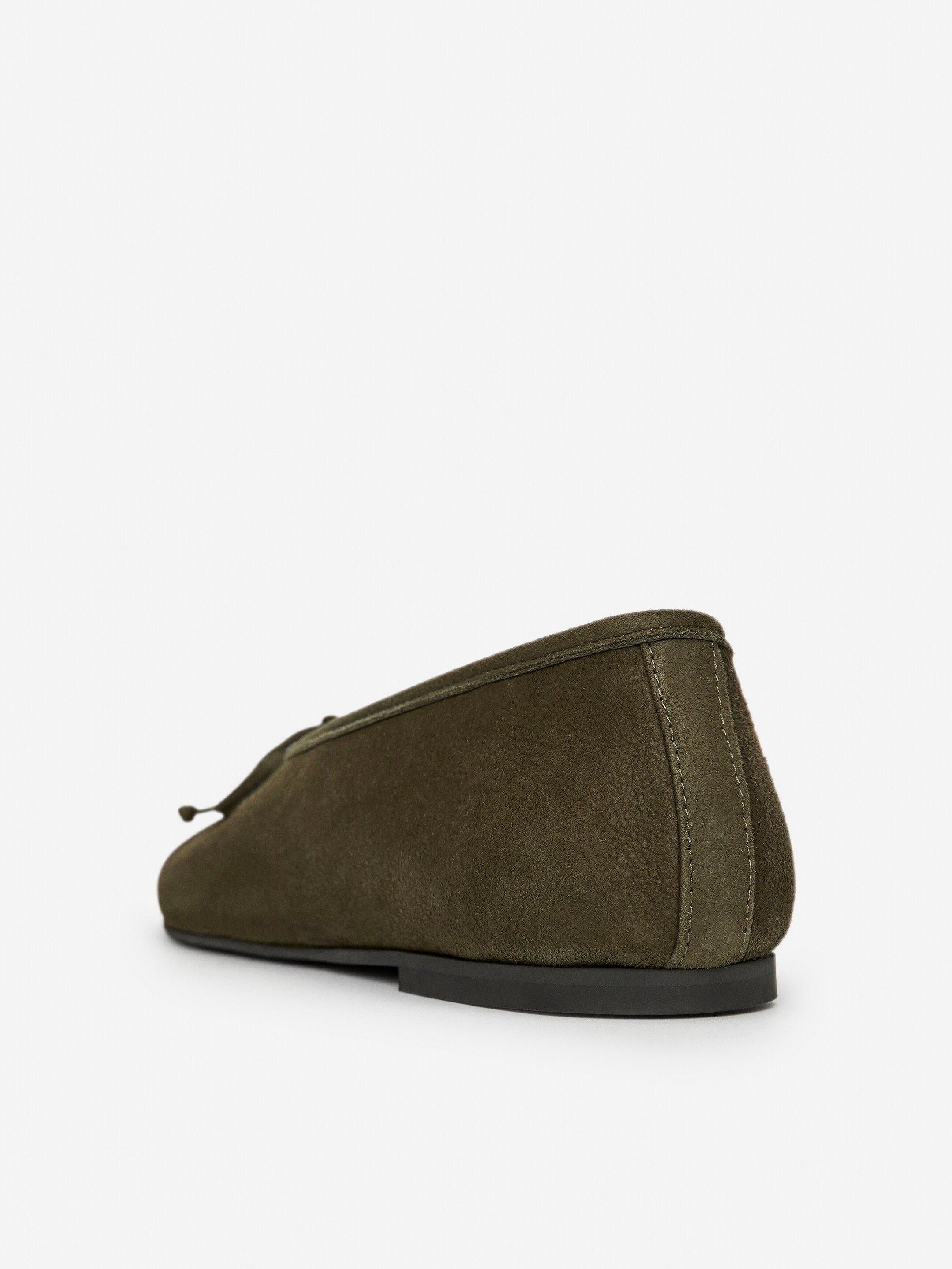 Zobrazit větší obrázek: Semišové baleríny - Khaki Green - ŽENY | H&M CZ 4