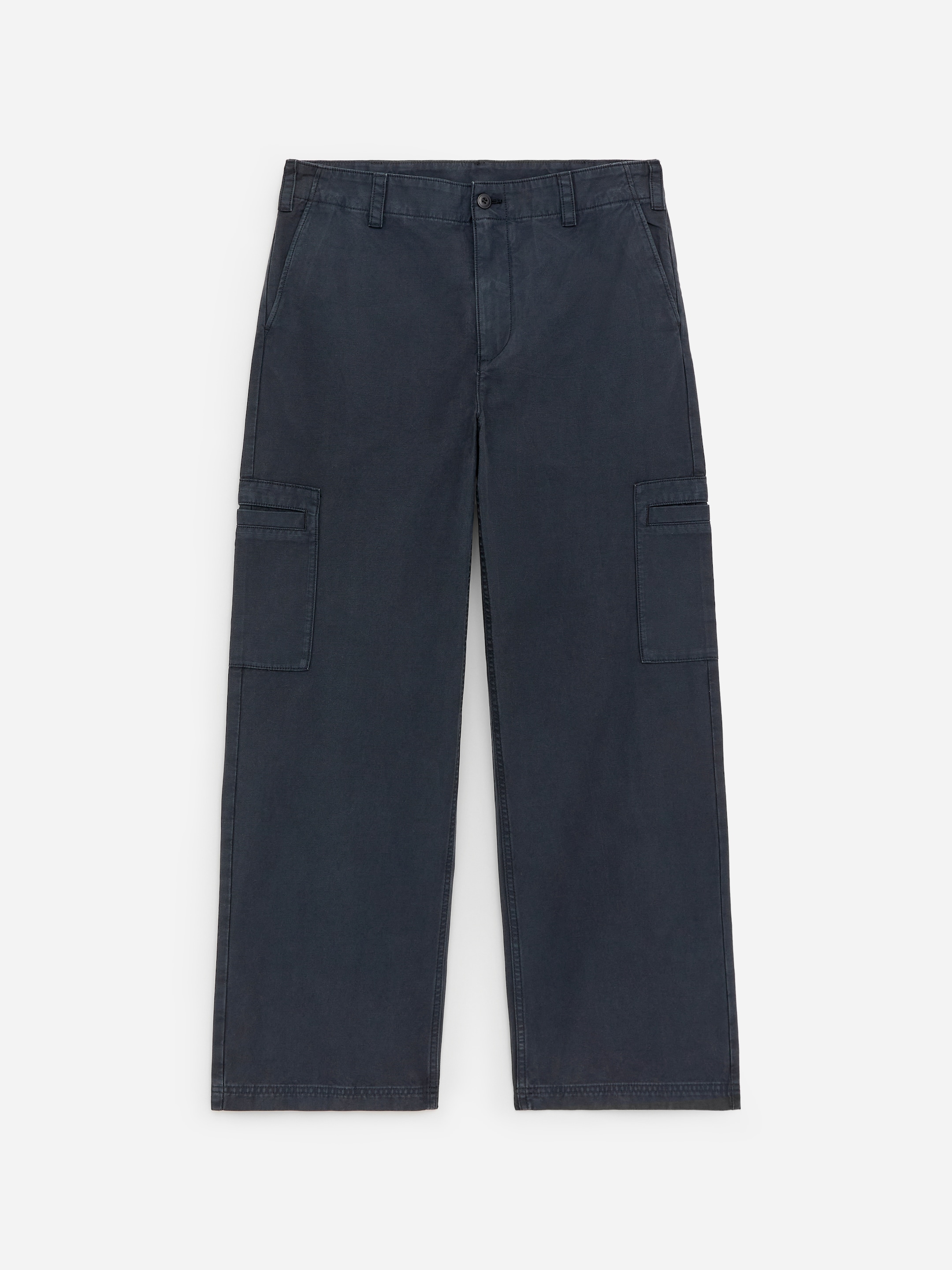 Relaxed Workwear Trousers-Blue-18714
