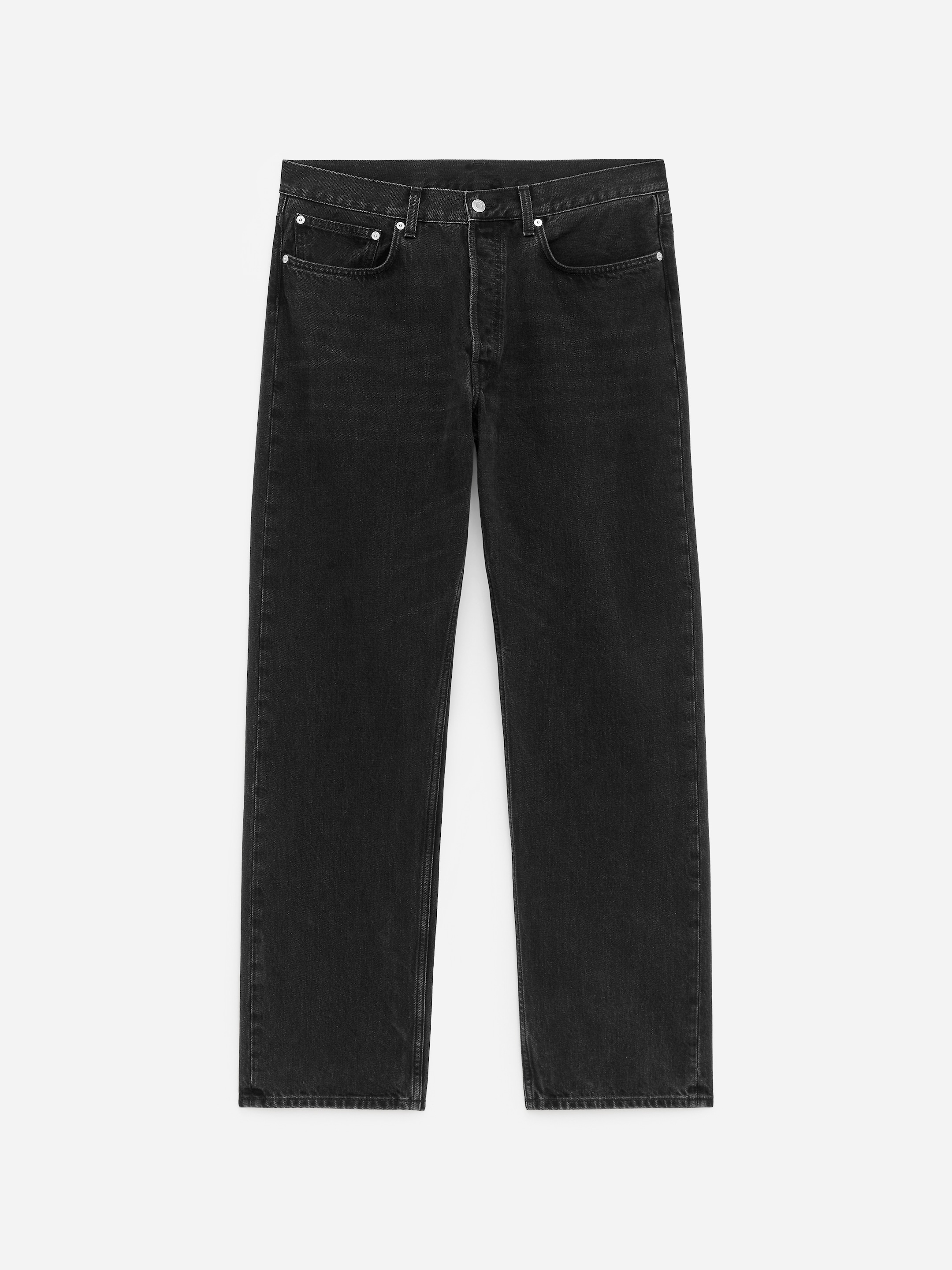 CLIFF Straight jeans-Svart-18146