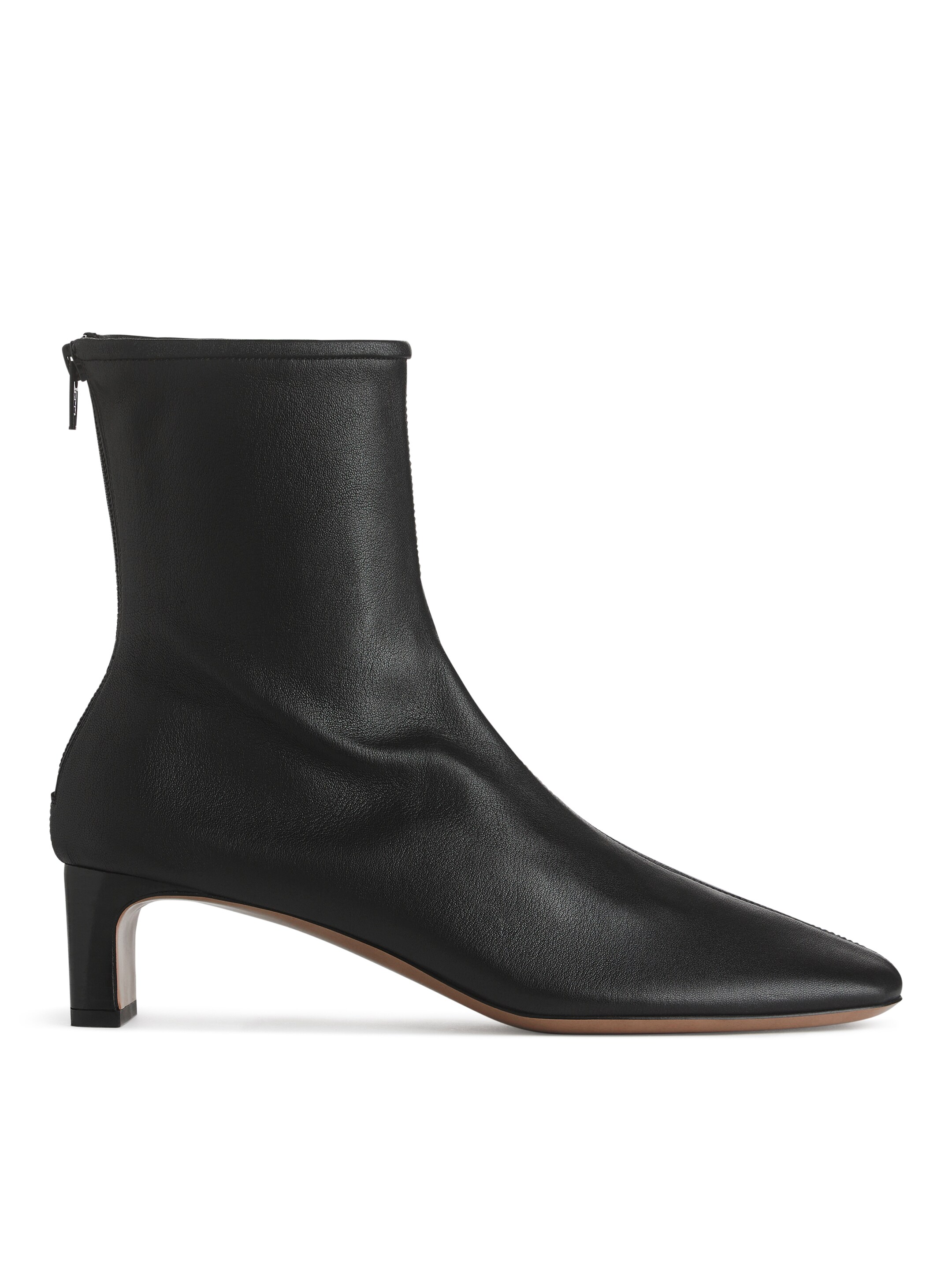 Stretch-Leather Sock Boots - Black - Women - StillMedia/DescriptiveStillLife - 3