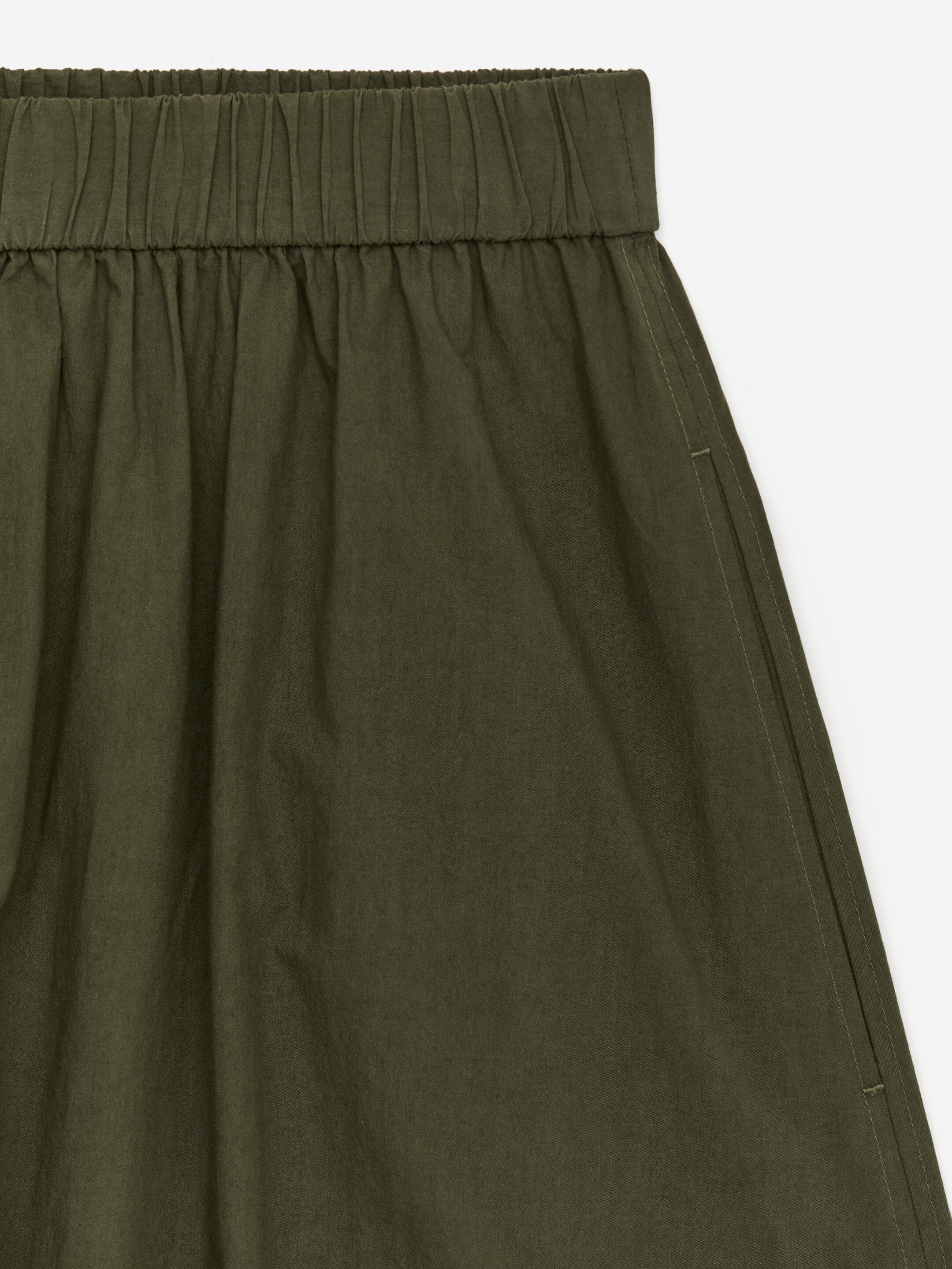 Ver imagem maior: Saia de algodão evasé - Verde caqui - SENHORA | H&M PT 7