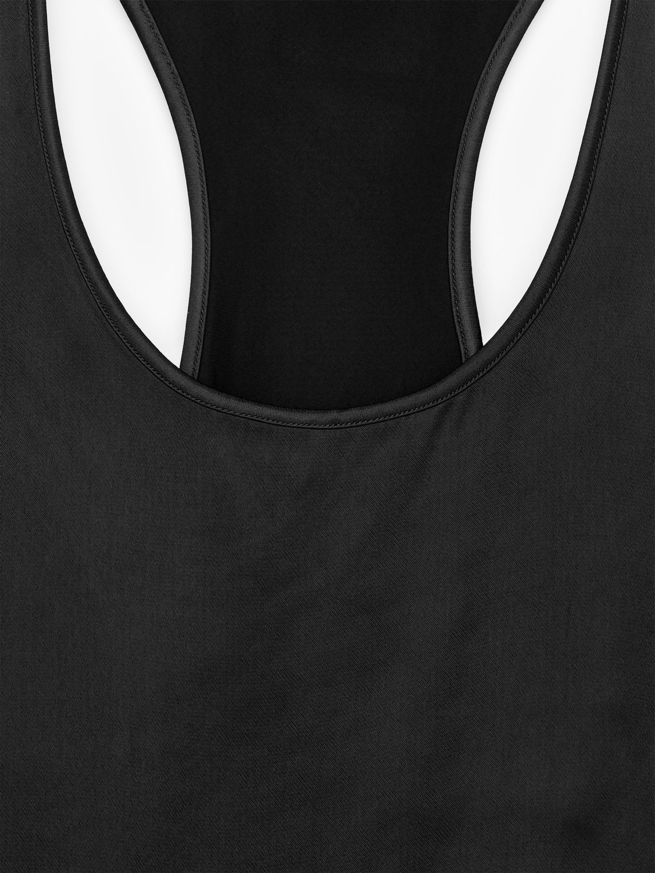 Sportowy satynowy top - Czarny - Fason normalny - Women - StillMedia/DescriptiveDetail - 2