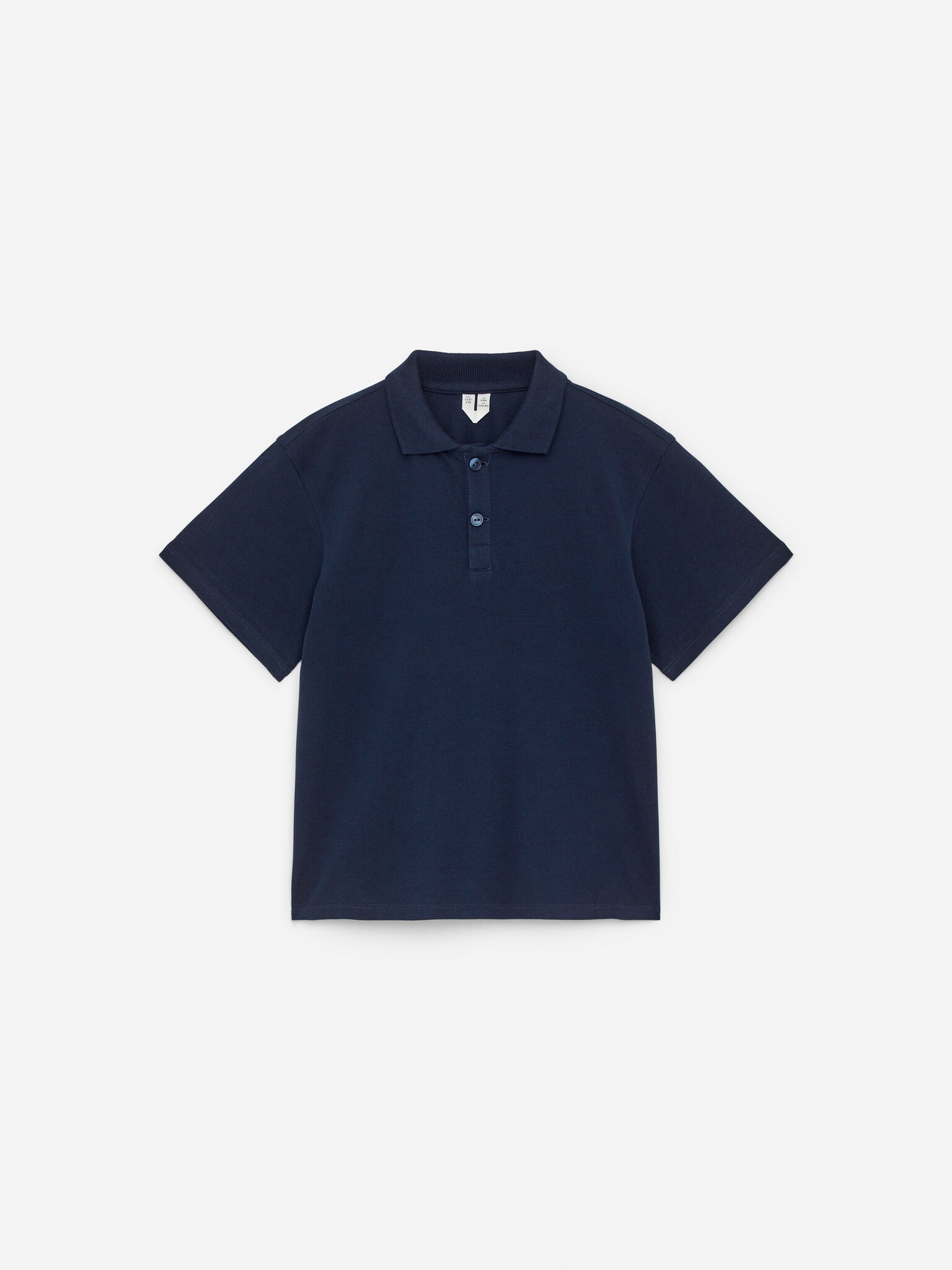 Tricou polo din piqué - Albastru închis/Roz