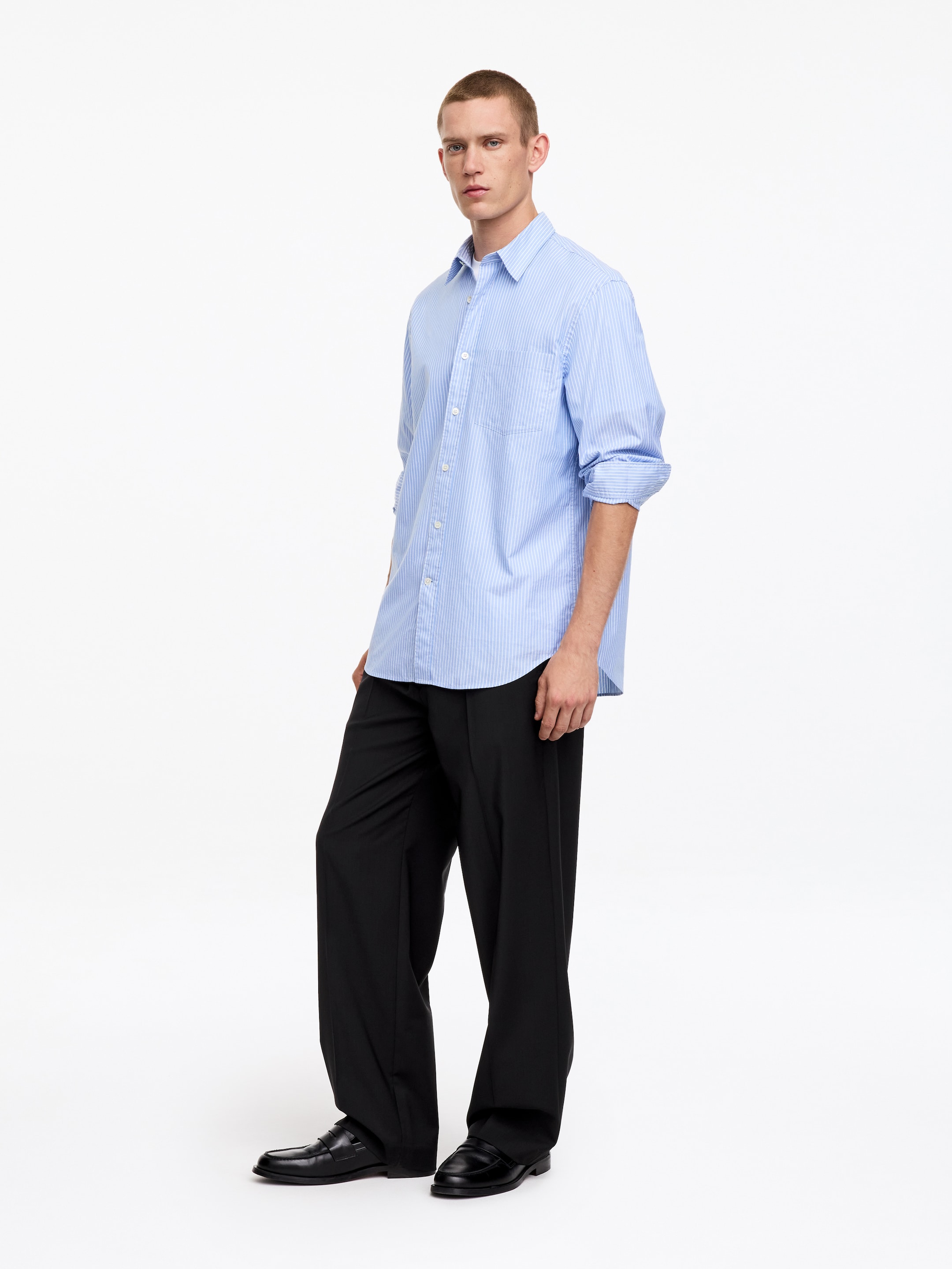 Pantaloni pull on a gamba larga - Nero - Loose fit - Men - StillMedia/Lookbook - 9