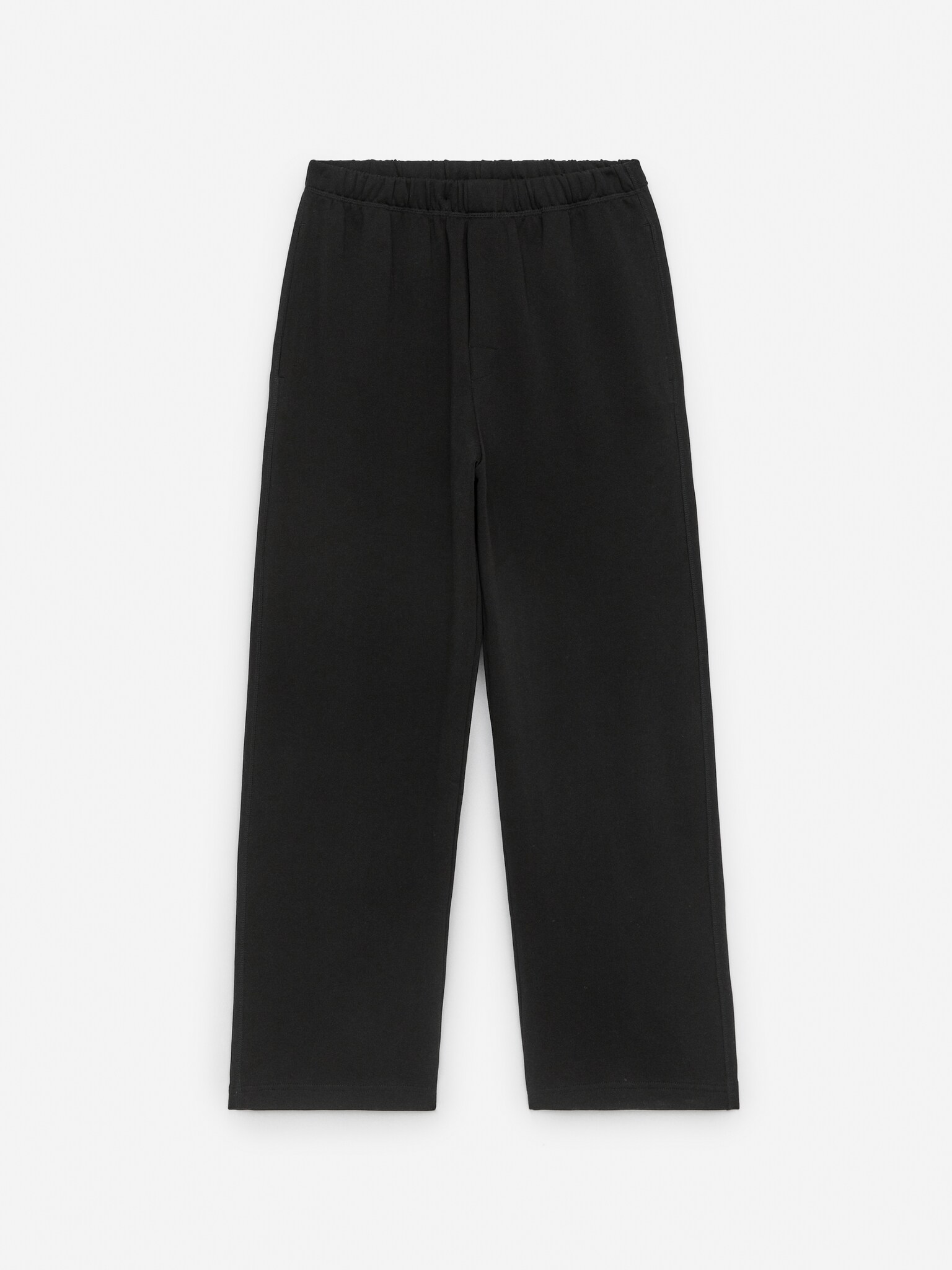 Pantalon de jogging en tissu éponge - Noir/Taupe foncé - 2