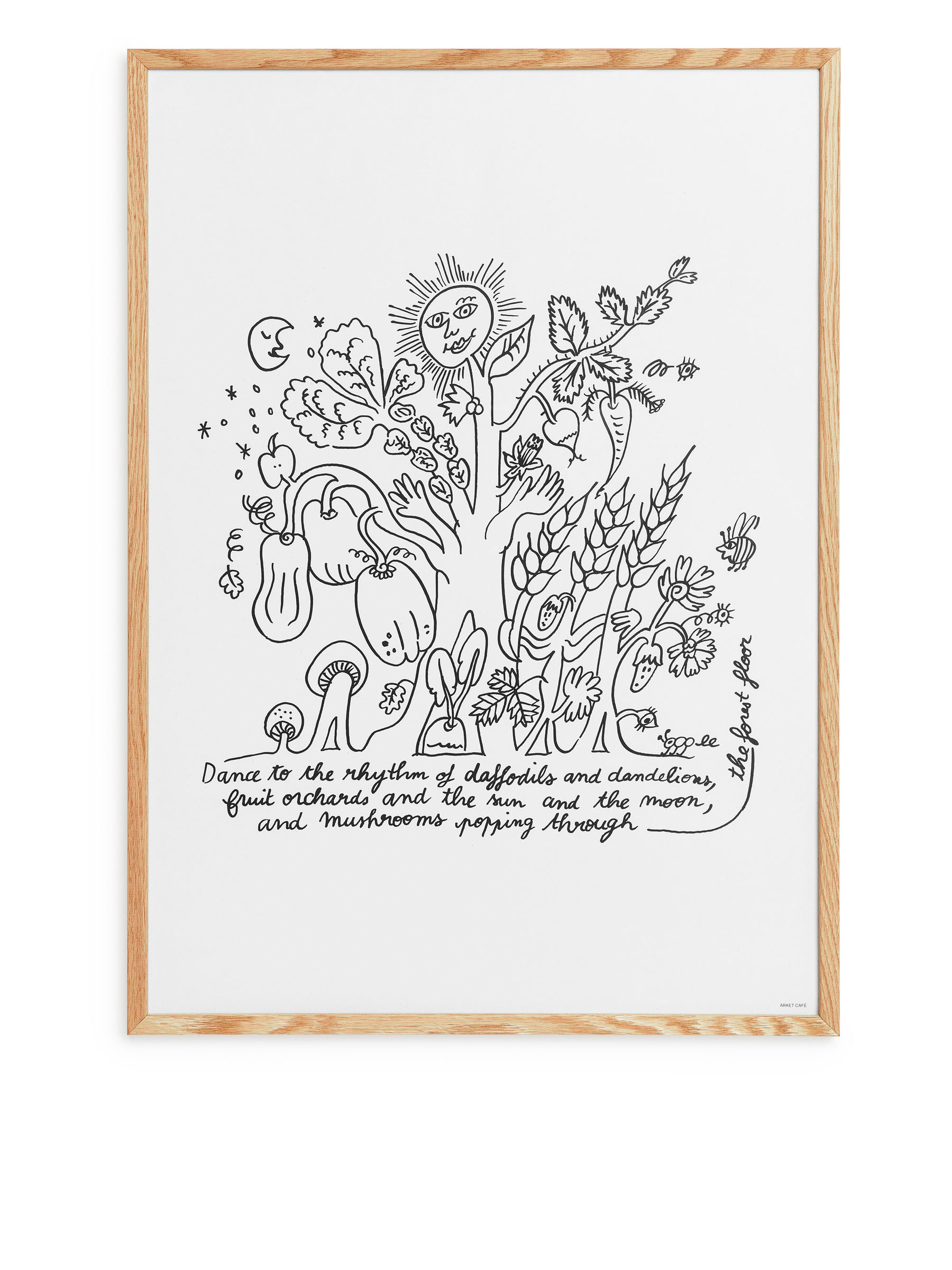 ARKET CAFÉ Poster - Cremeweiß/Schwarz - Café - StillMedia/DescriptiveStillLife - 1