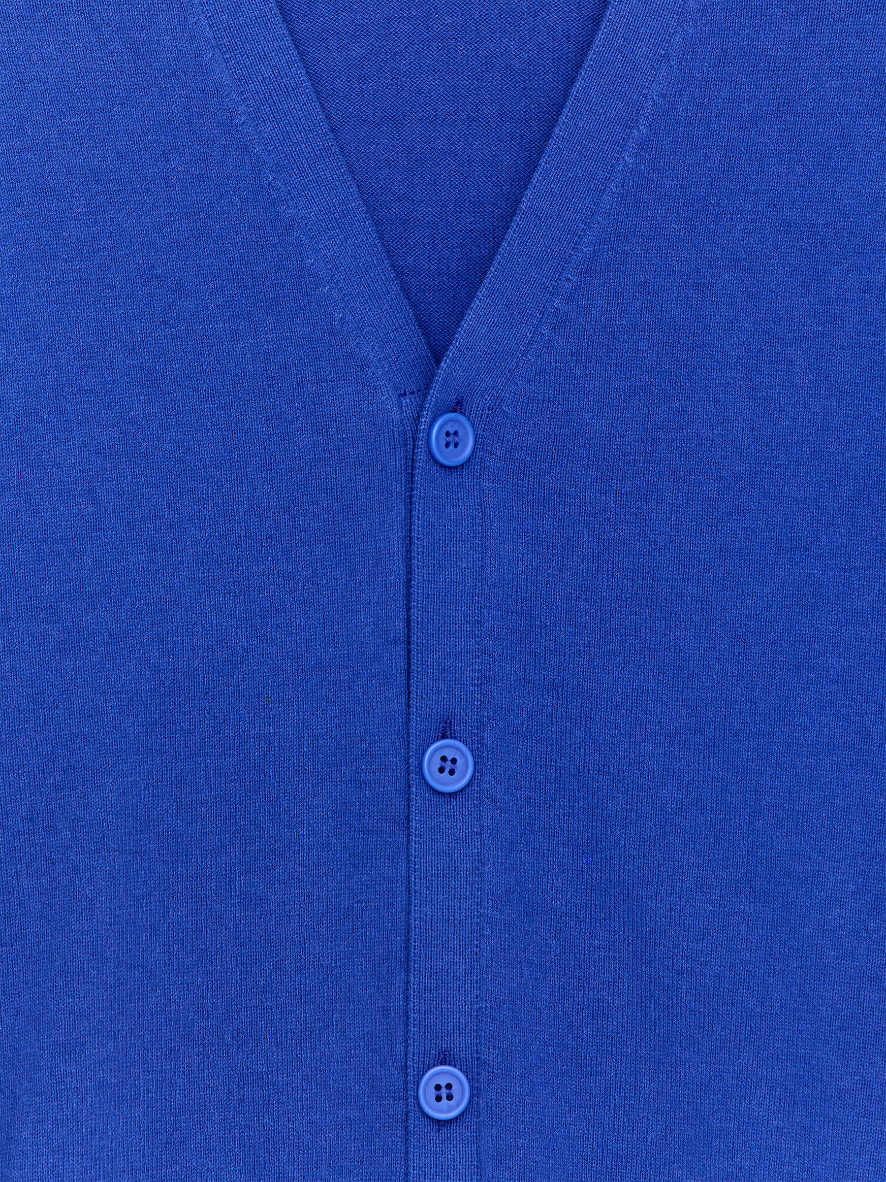 Cardigan i bomull och ull. - Klarblå - Regular fit - Children - StillMedia/DescriptiveDetail - 1