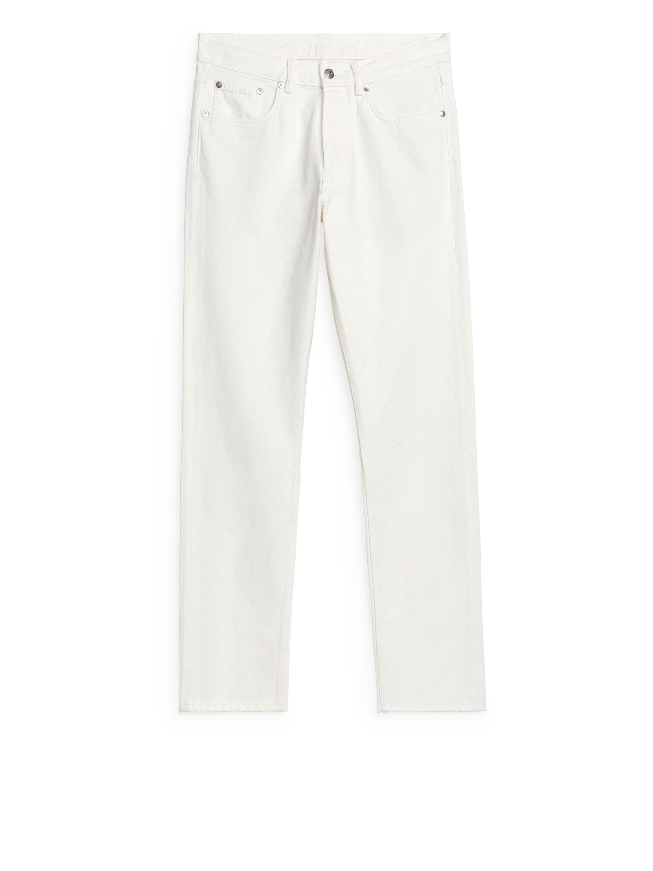 Grotere afbeelding bekijken: PARK Regular Straight Jeans - White - HEREN | H&M BE 1