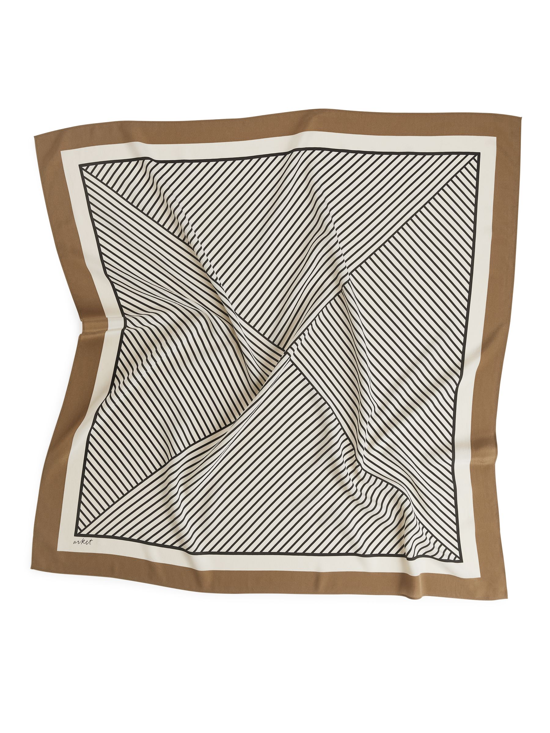 Silk Scarf - Beige/Brown - Women - StillMedia/DescriptiveStillLife - 2