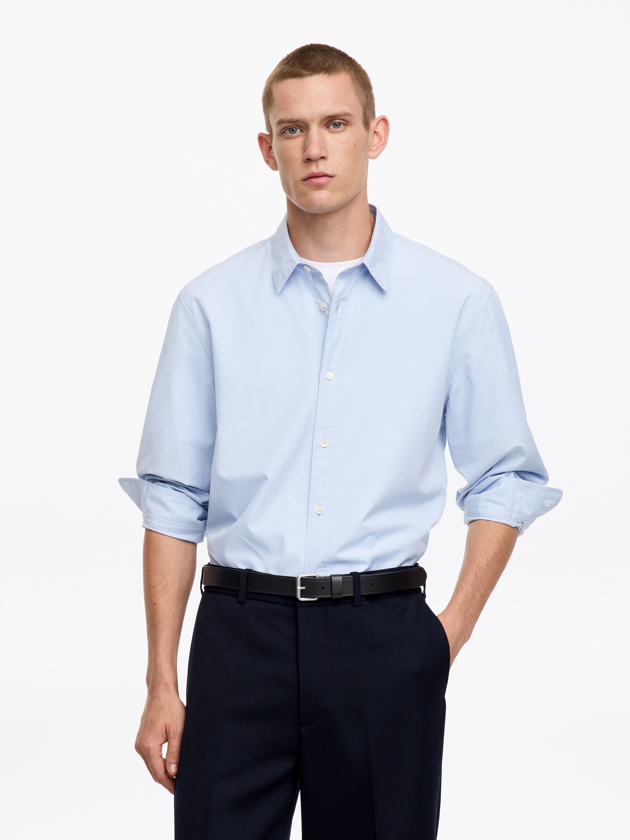 Ceinture fine en cuir - Noir - Homme - StillMedia/Lookbook - 13