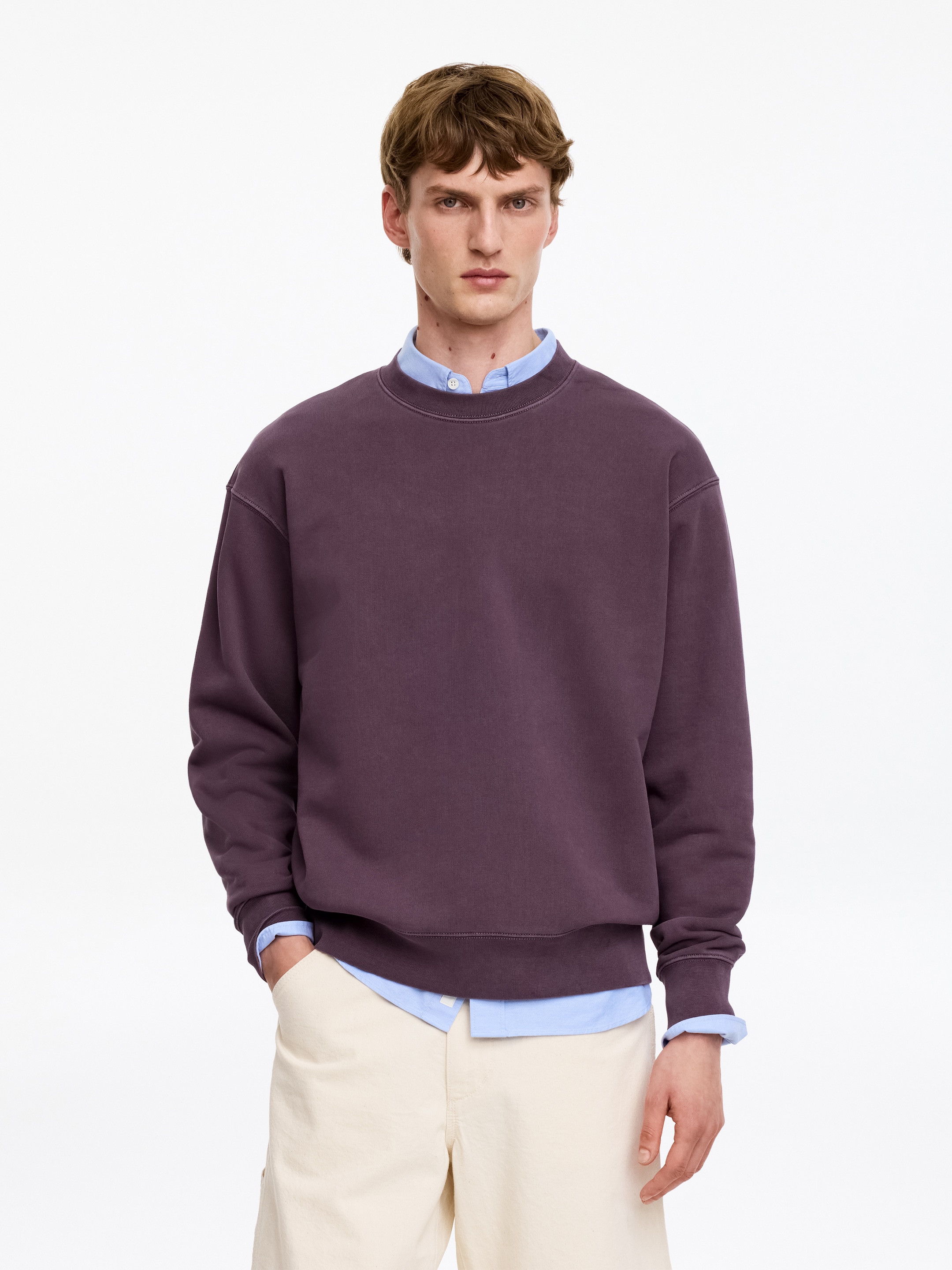 Relaxed Sweatshirt-#34083F-19611