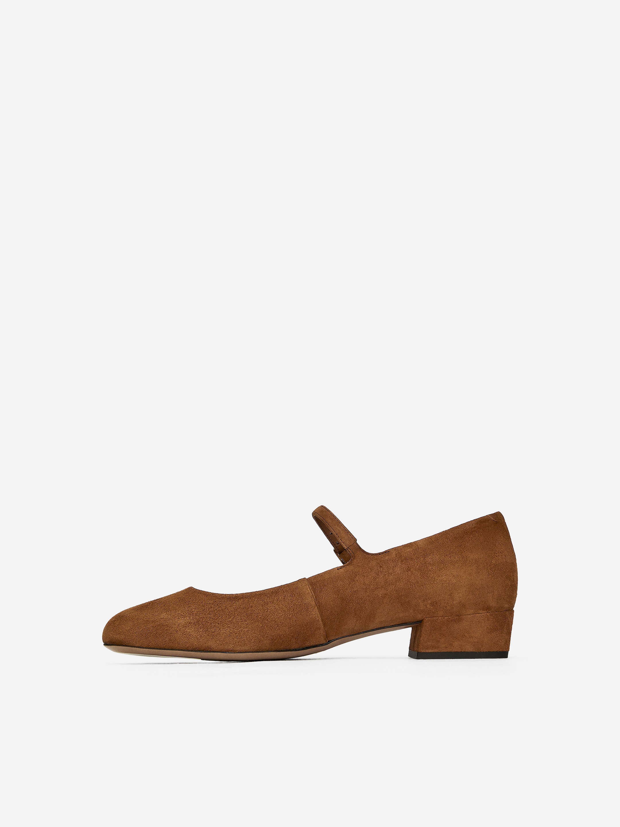 Mary Jane Suede Pumps - Brown - Women - StillMedia/DescriptiveStillLife - 1