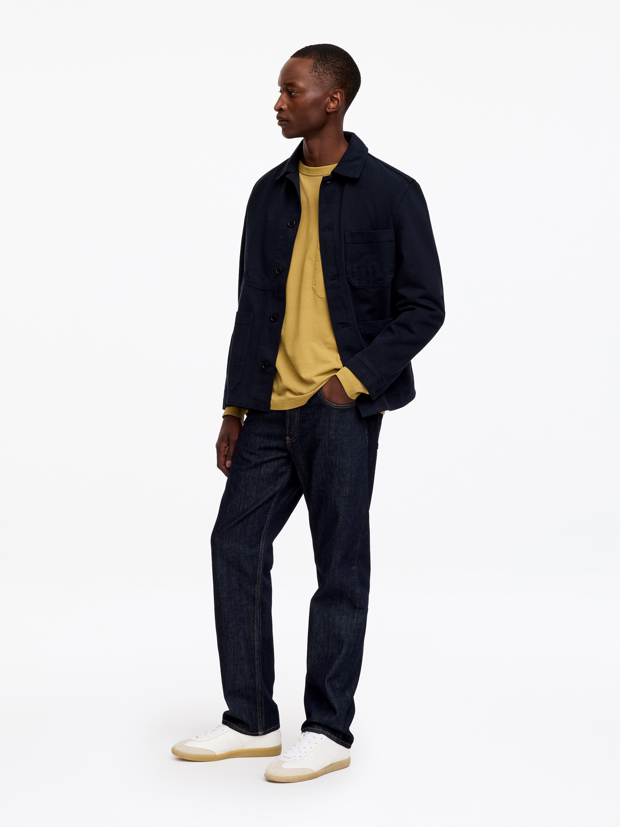 Relaxed Long-Sleeve T-Shirt - Mustard - Relaxed fit - Men - StillMedia/Lookbook - 3