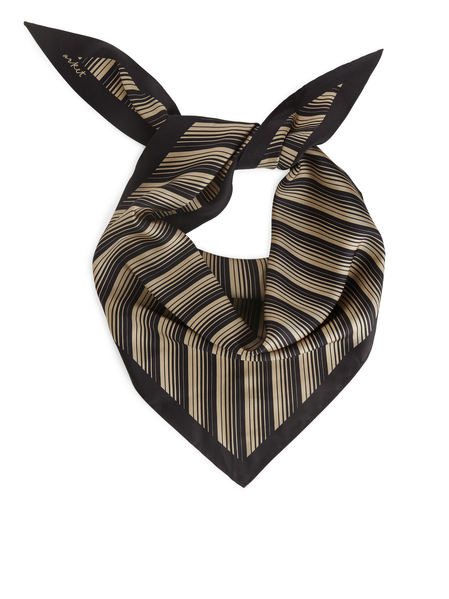 Dreieckstuch aus Seide - Beige/Schwarz - Damen - StillMedia/DescriptiveStillLife - 2