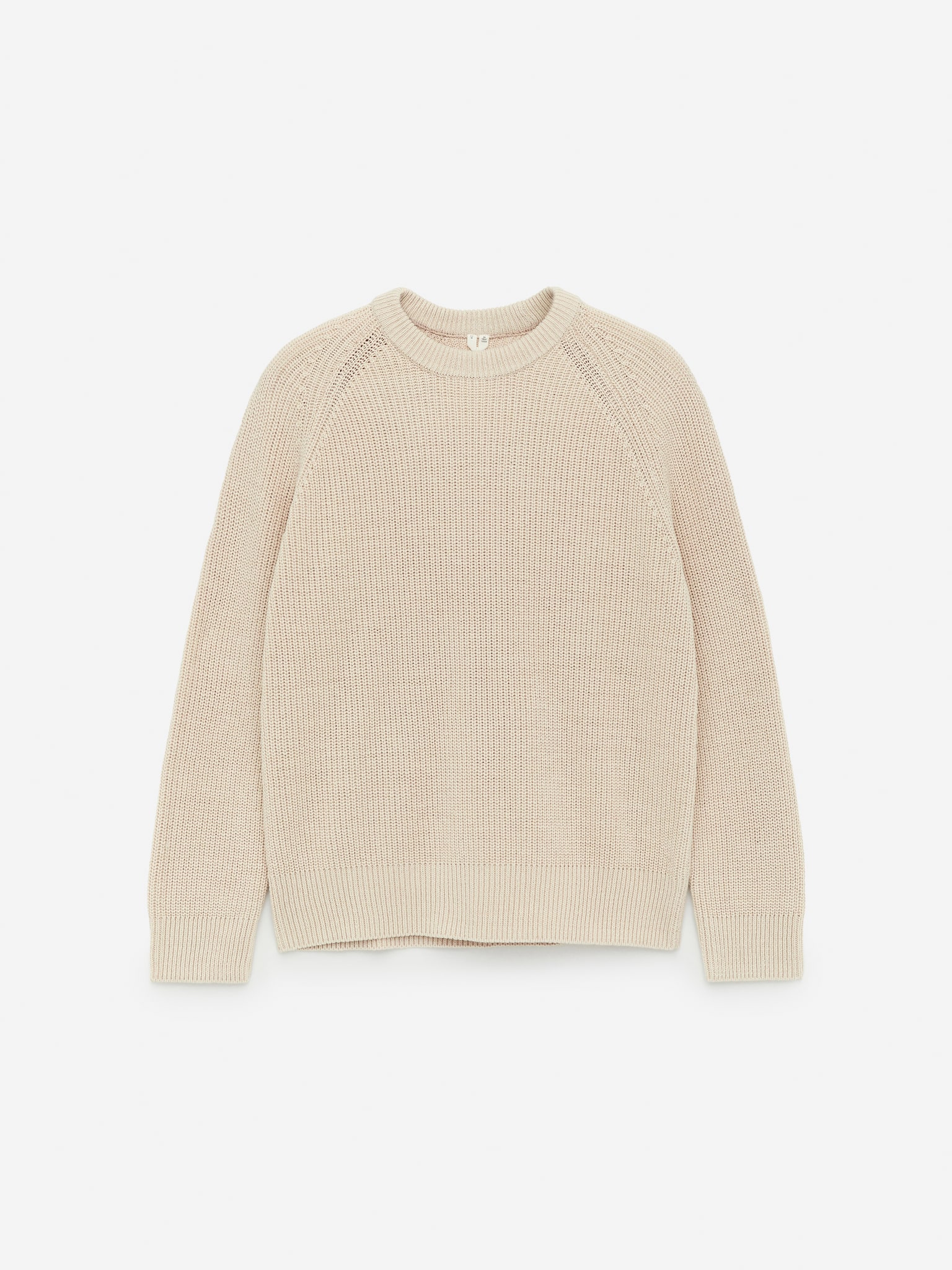 Camisola de linho e algodão - Bege/Verde escuro