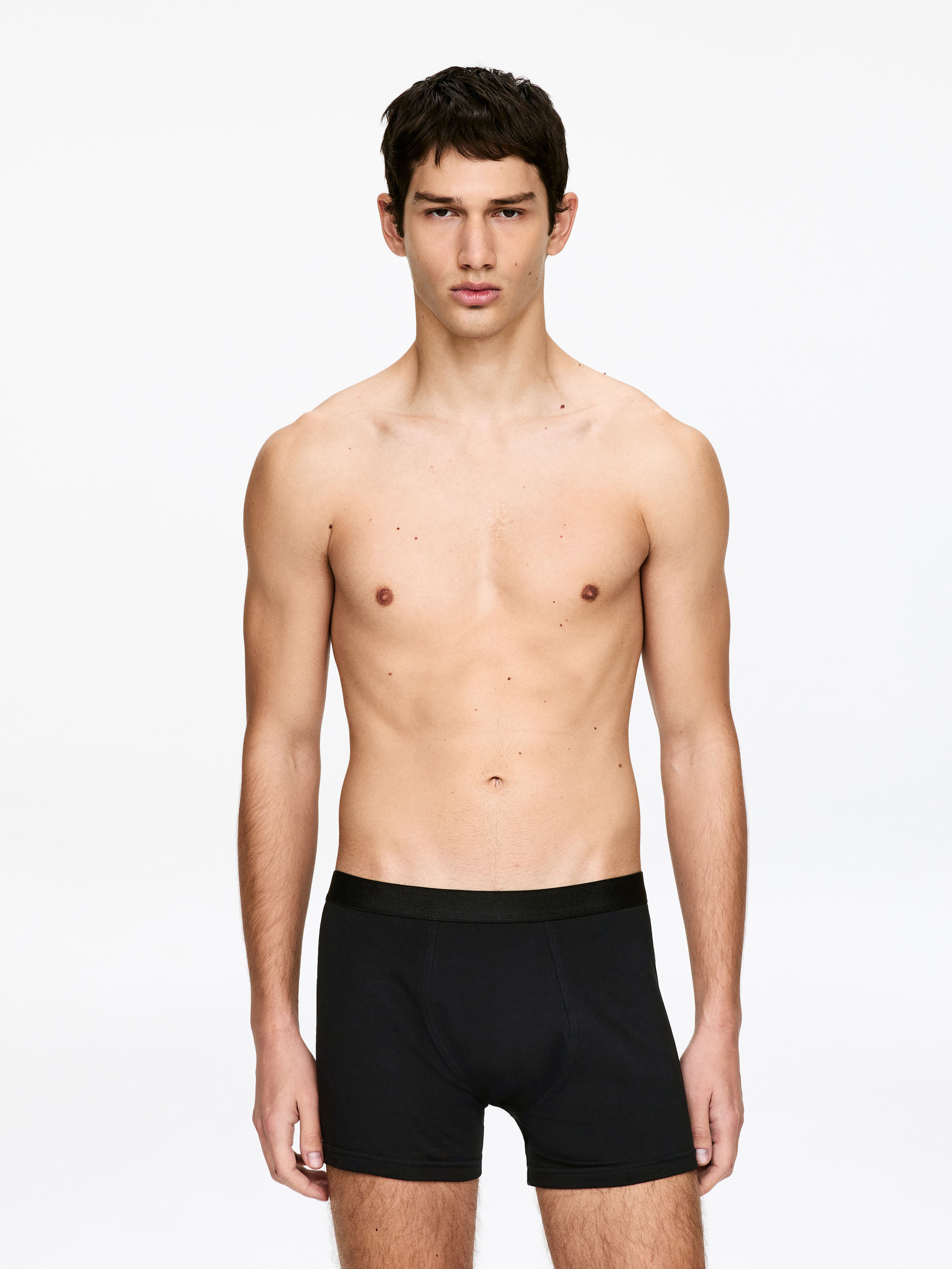 Long Jersey Trunks Set of 3 - Black - Regular fit - Men - StillMedia/Lookbook - 4