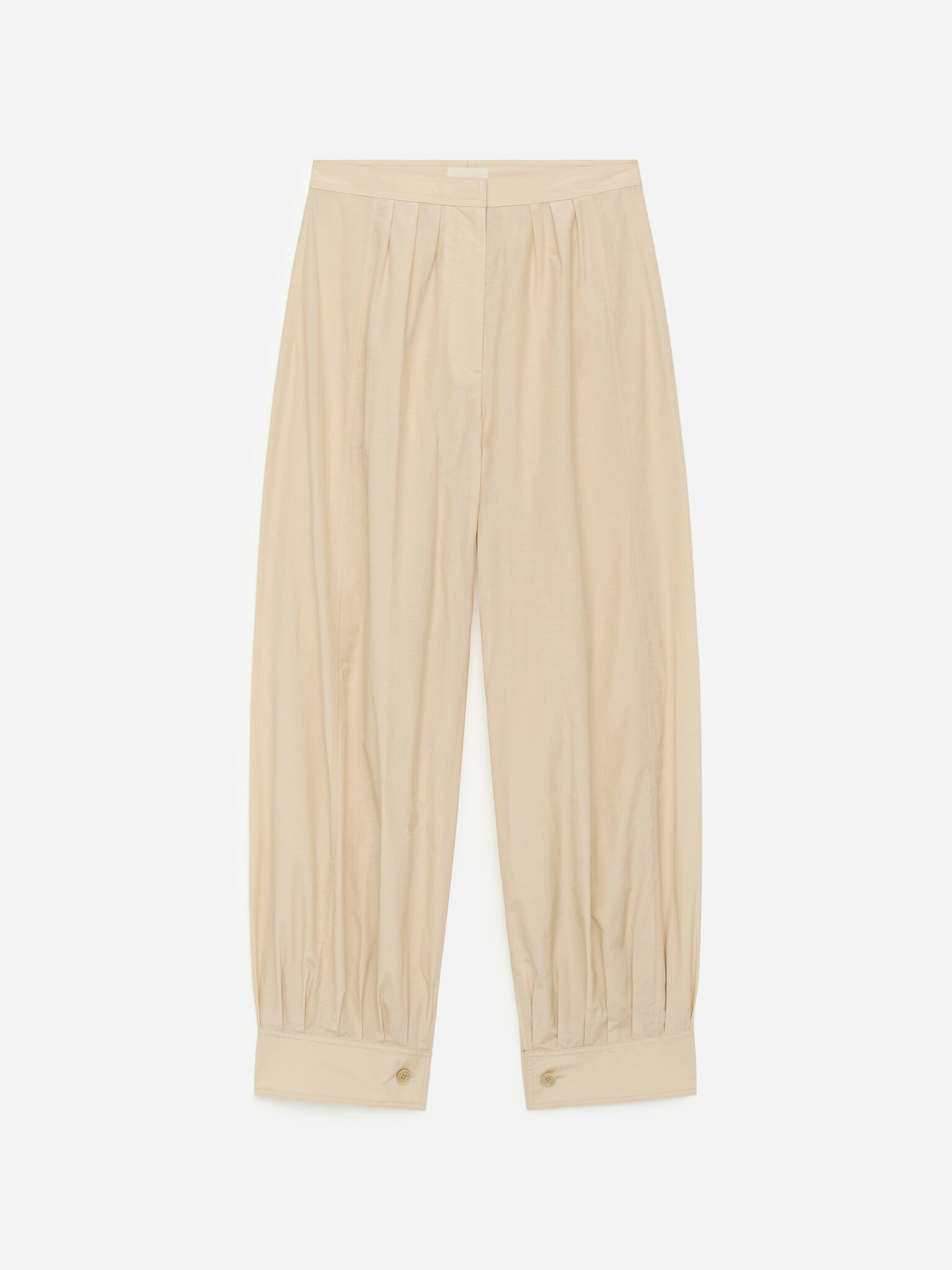Pantalon à ourlet bouffant - Beige - 2