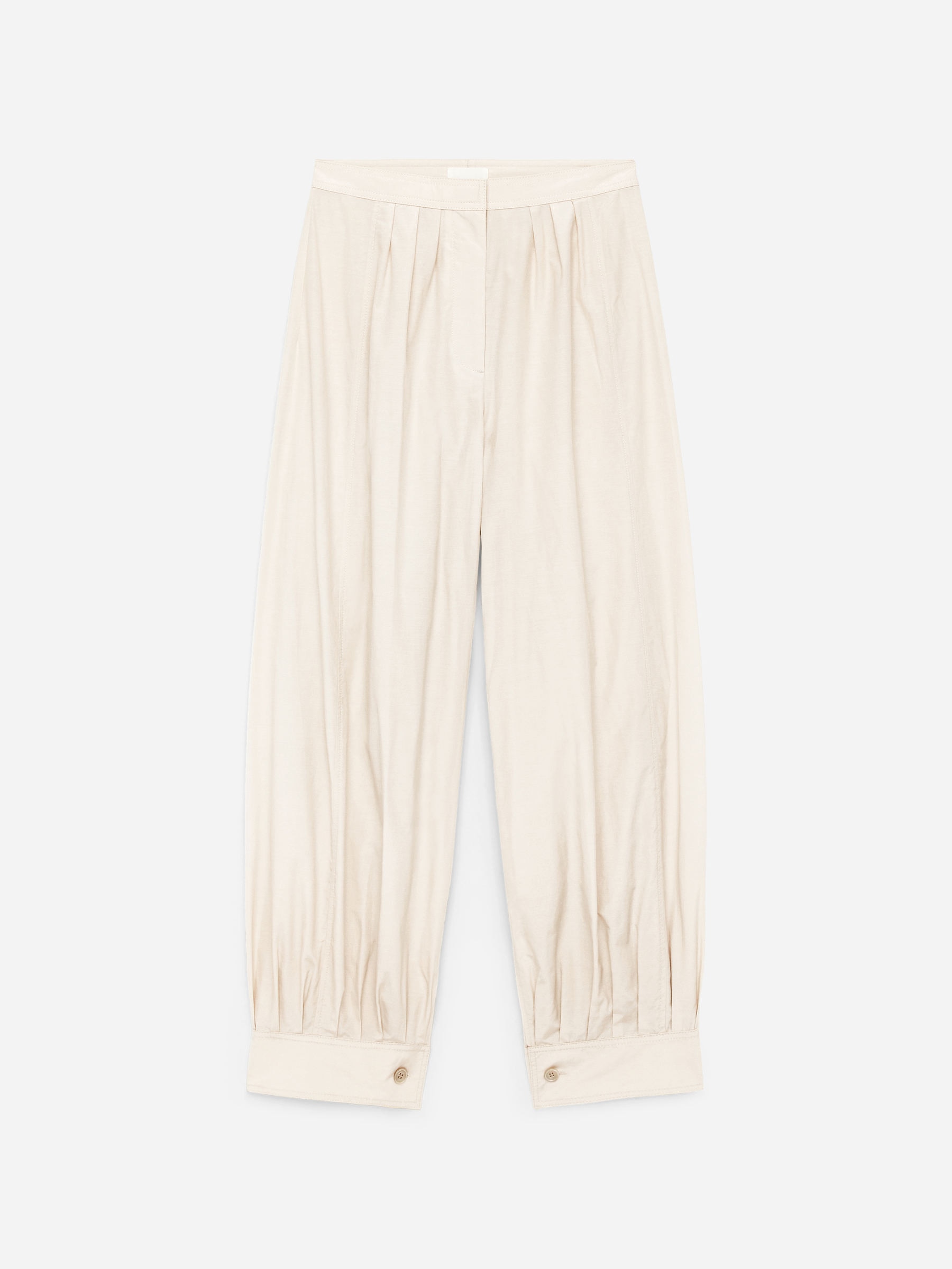 Bubble-Hem Trousers-#D1C2AC-17223